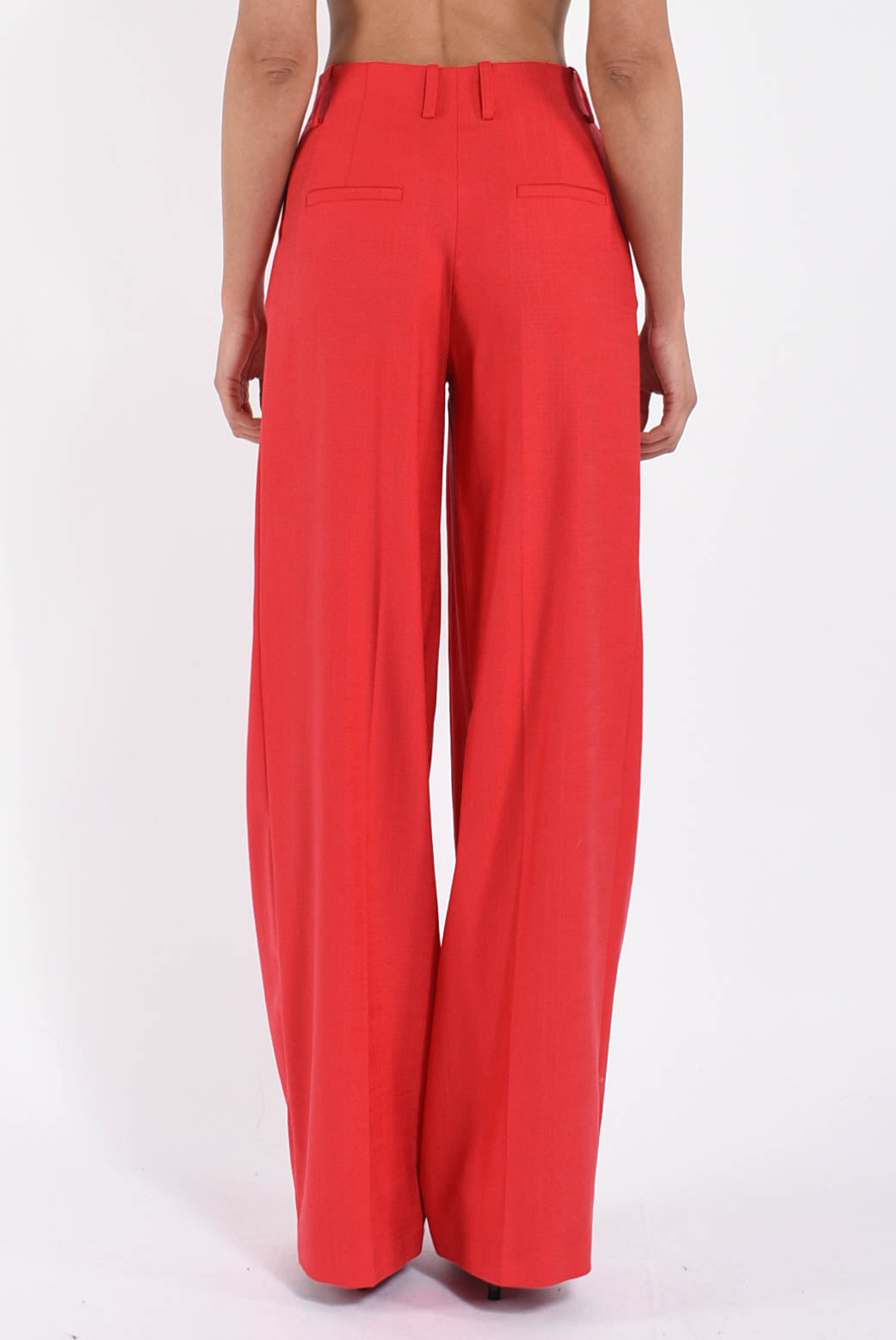 pantaloni ampi in misto viscosa