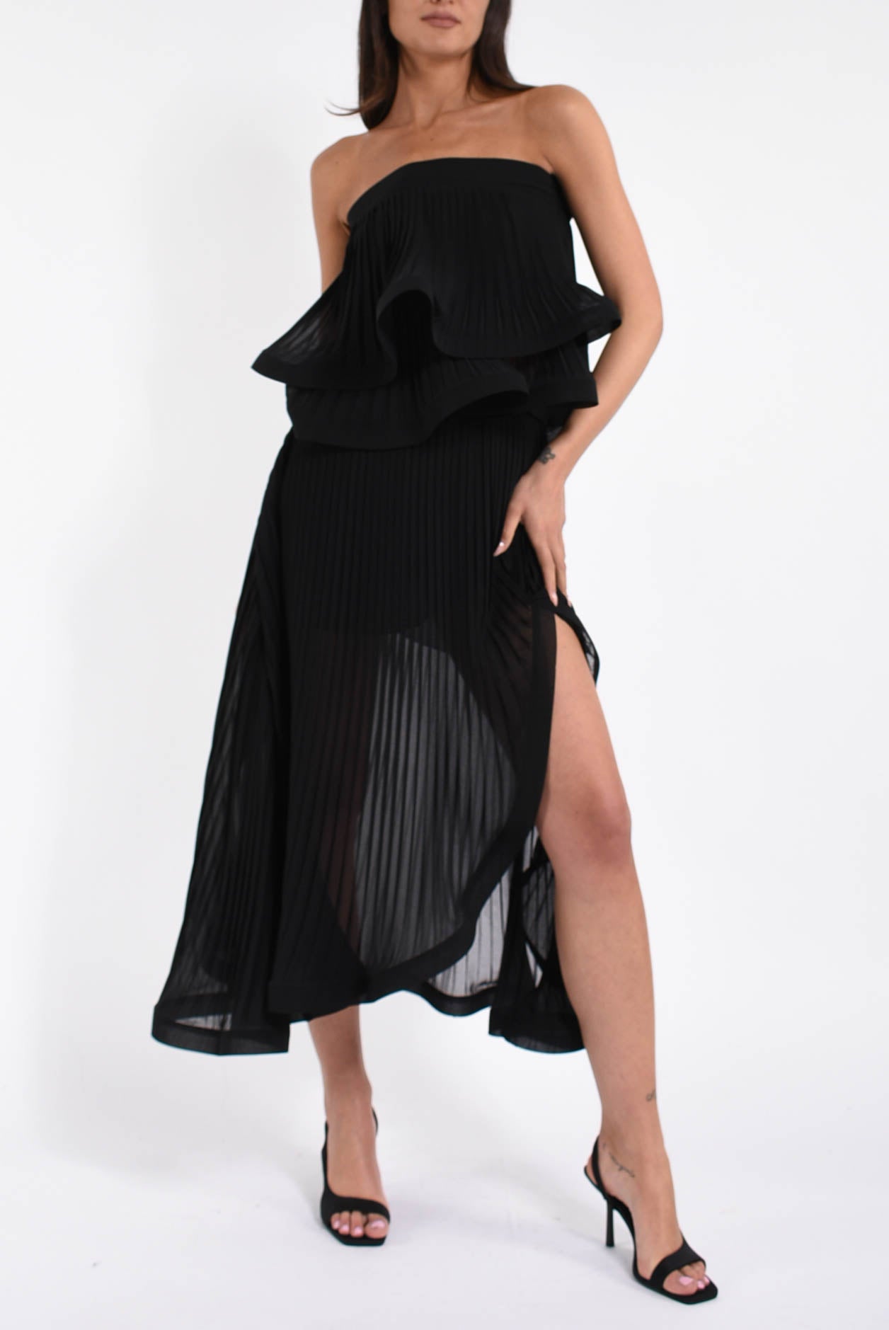 top corto in georgette