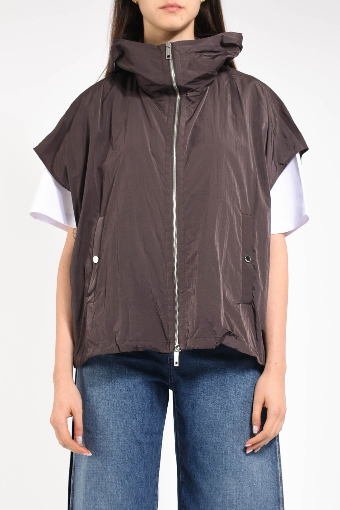 trench oversize in taffetà modello barbara1234
