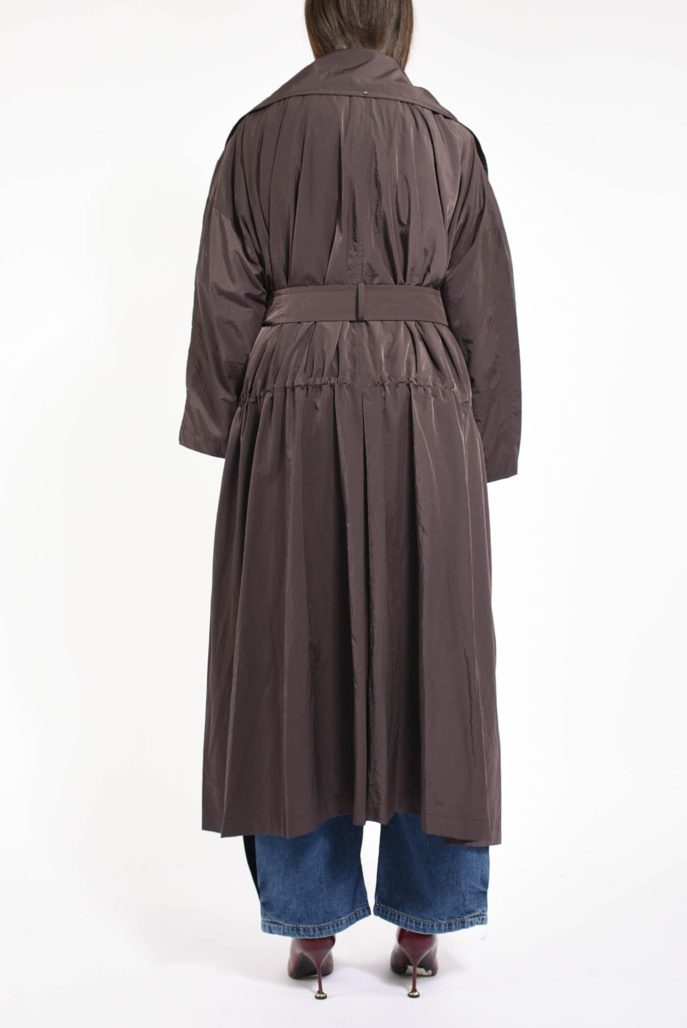 trench oversize in taffetà modello barbara1234
