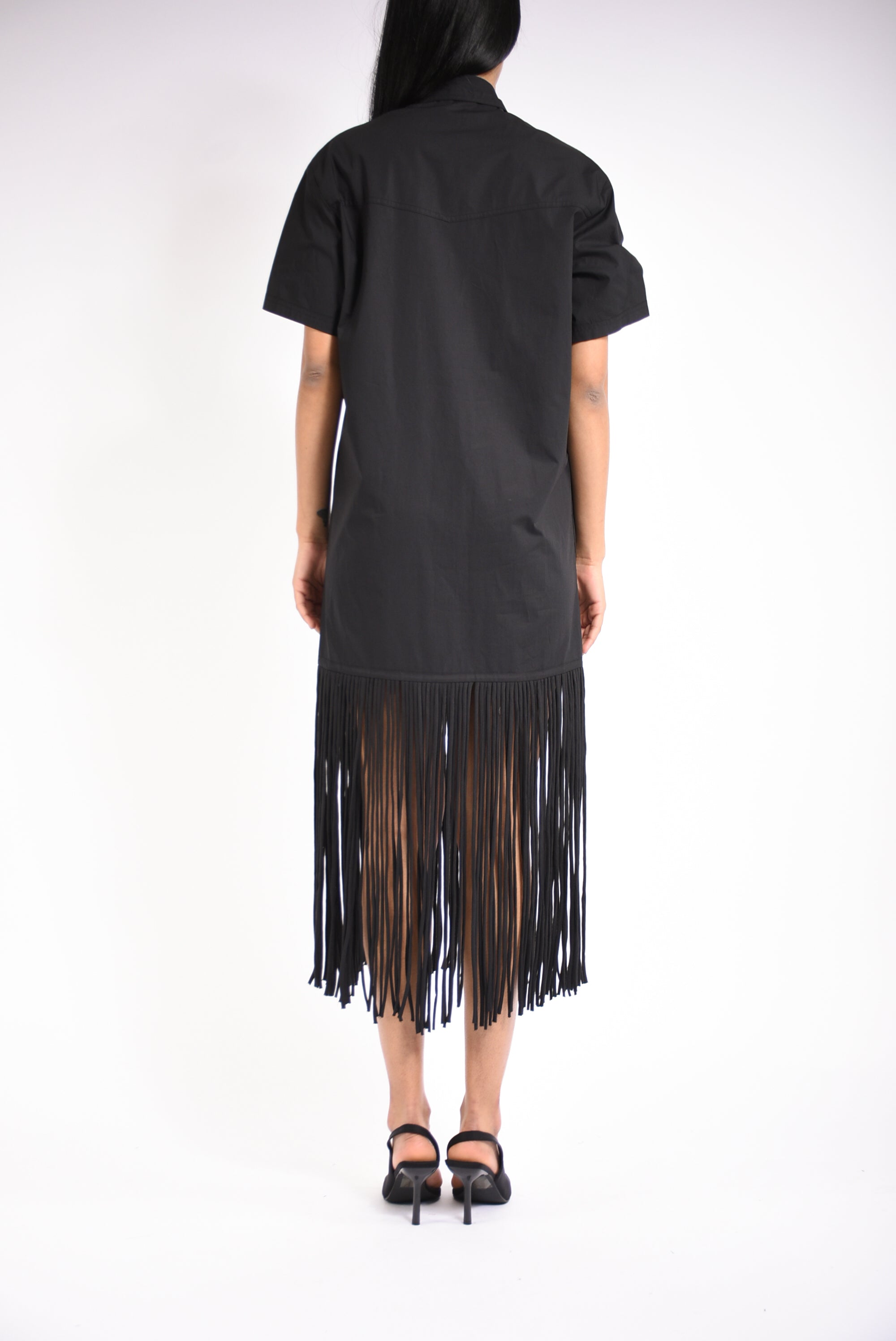 abito chemisier con frange avigliano