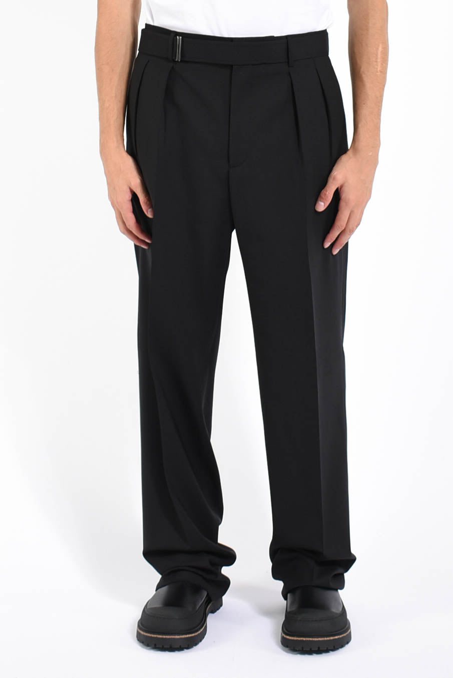 pantaloni in lana vergine