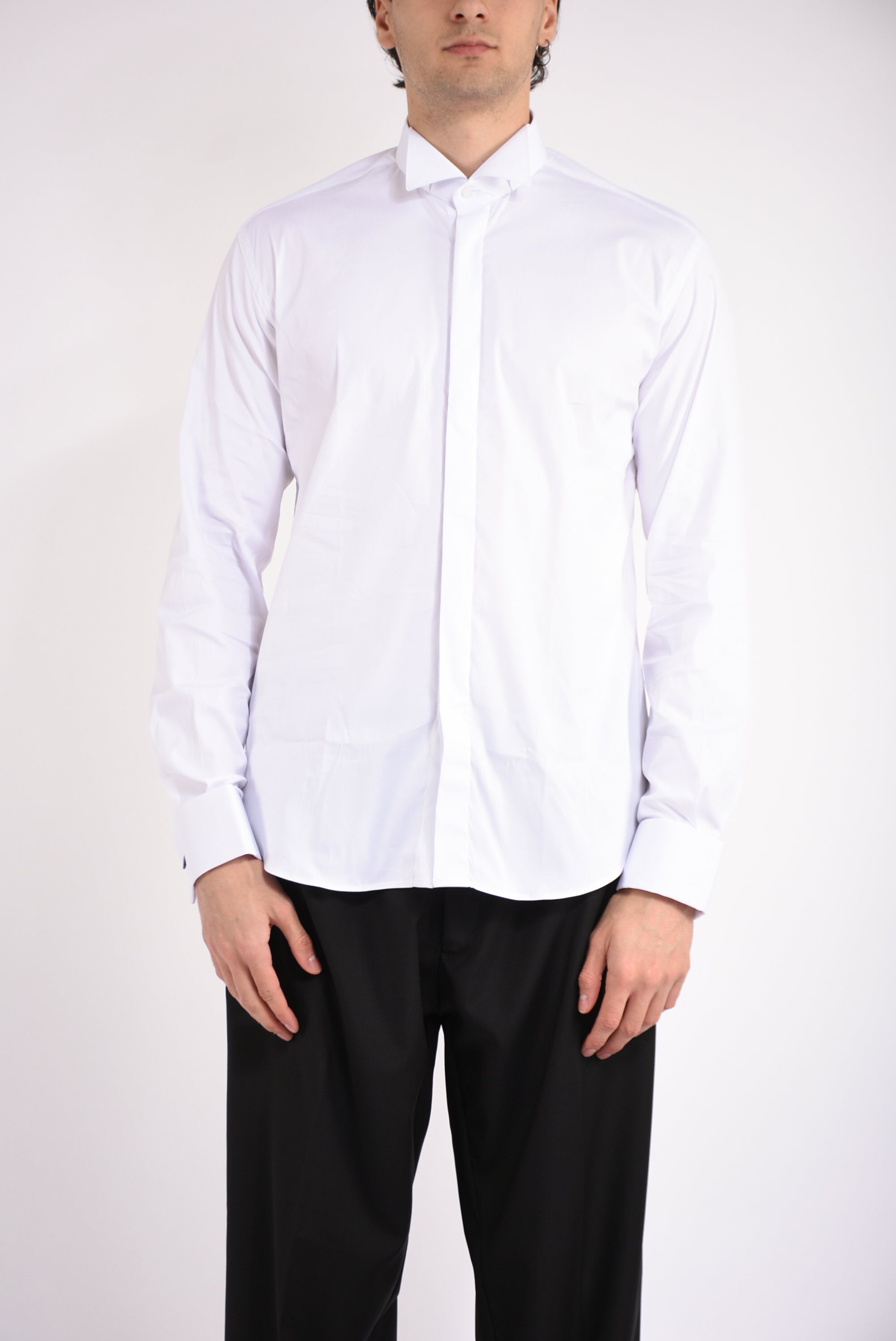 Camicia da smoking in cotone