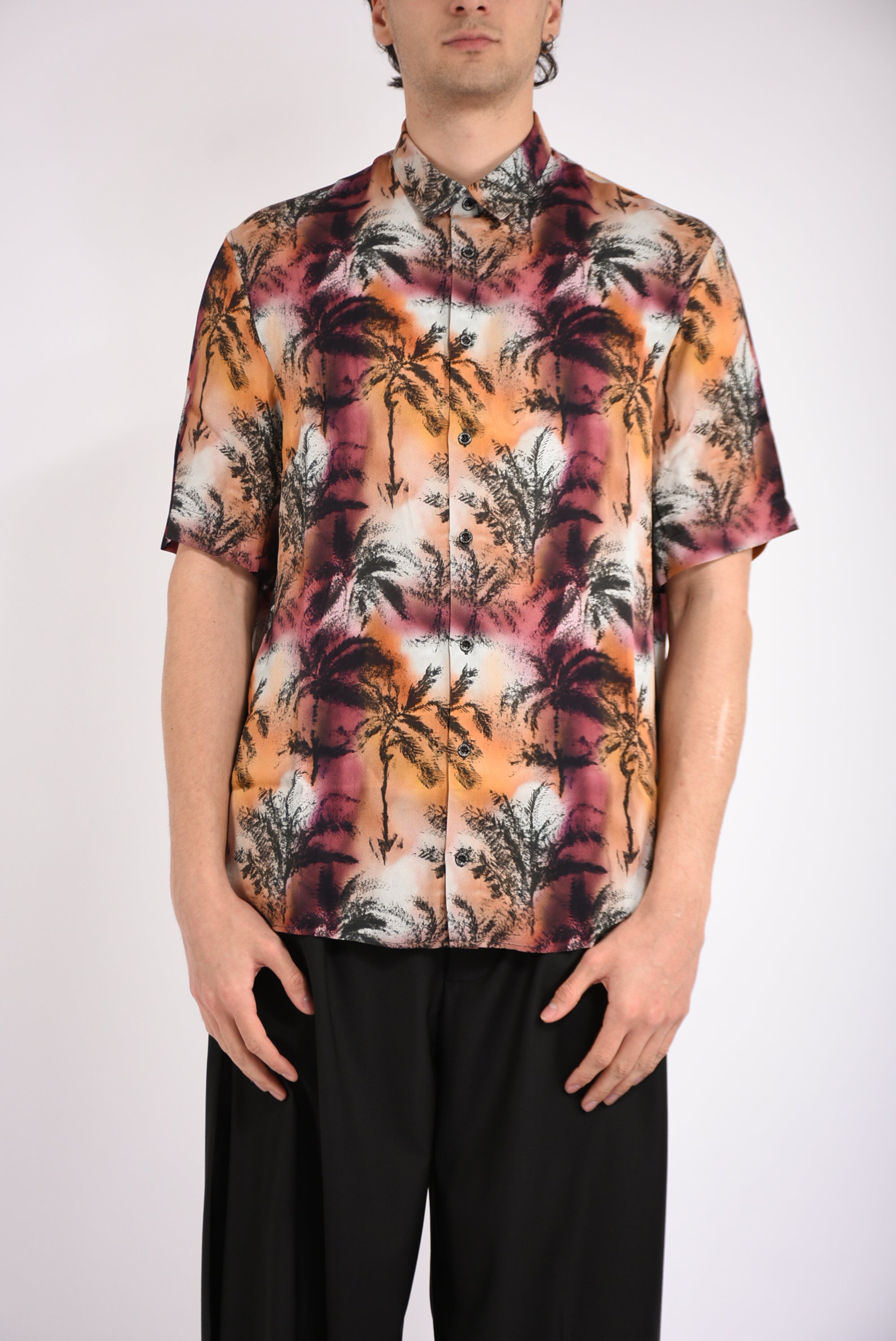 Camicia fantasia in viscosa