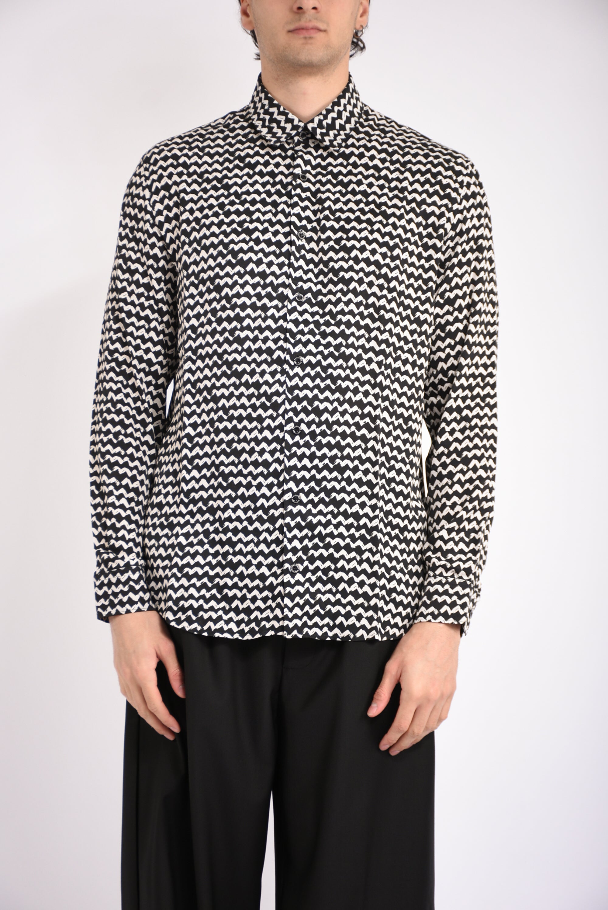 Camicia fantasia in viscosa