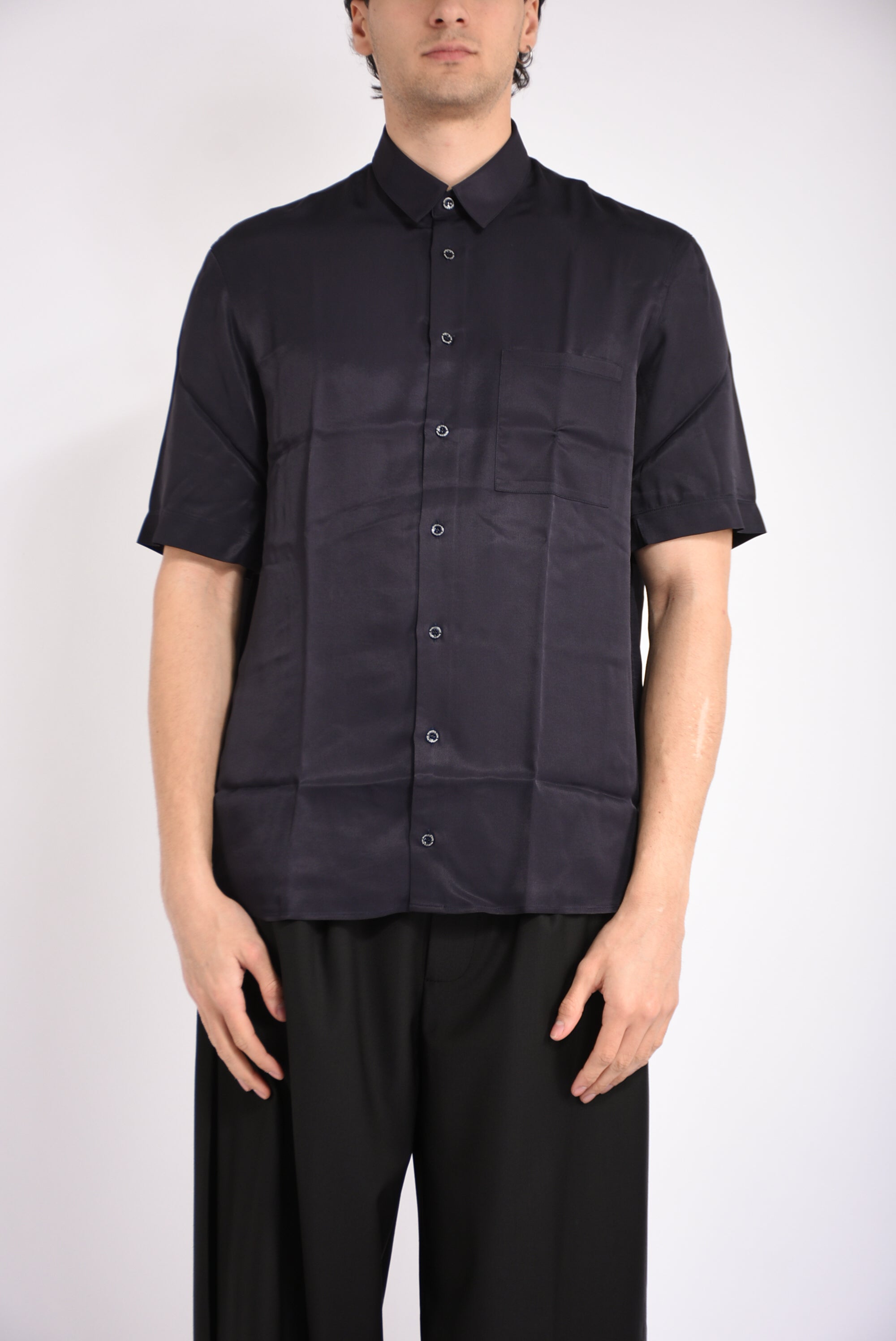 Camicia in twill di viscosa