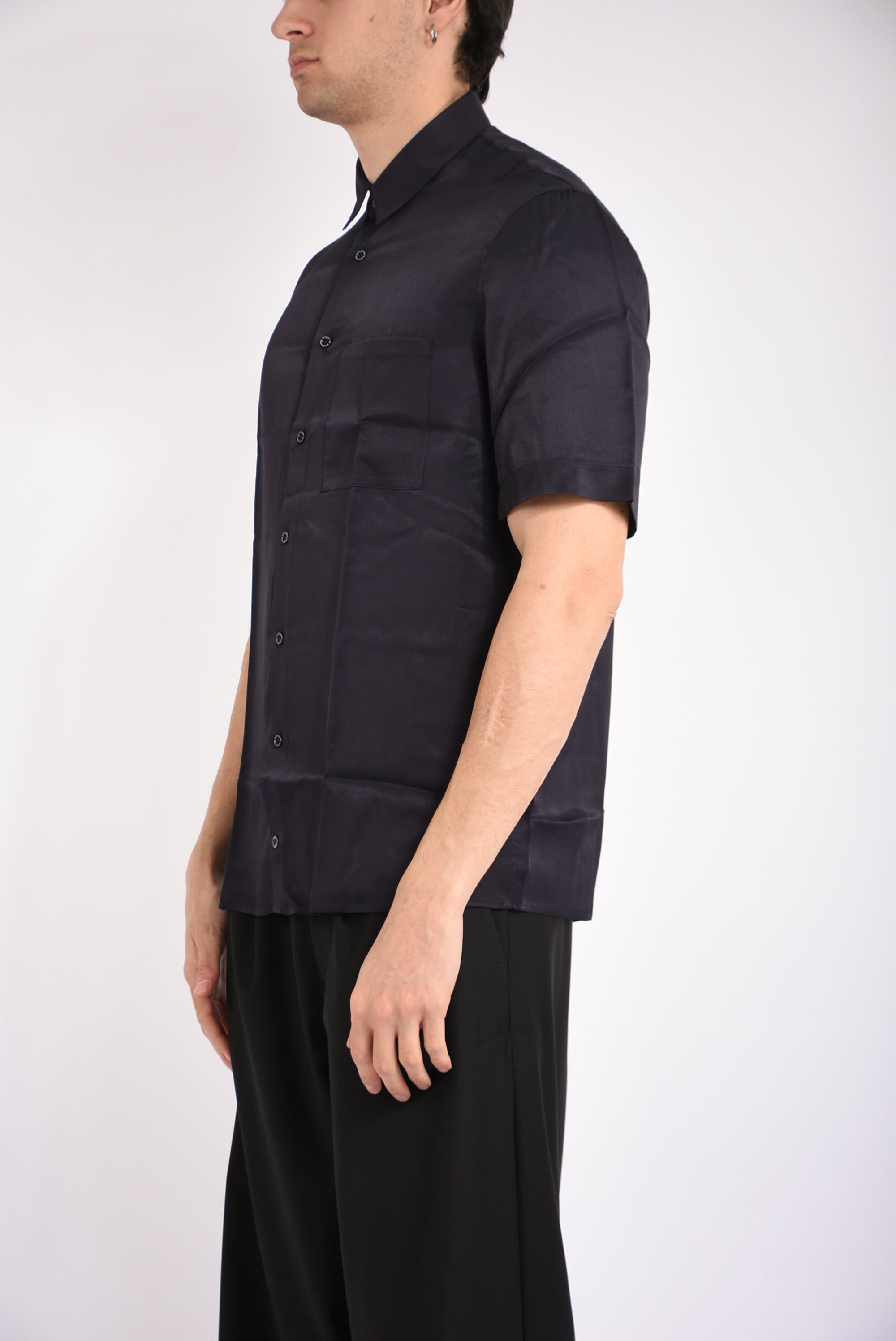 Camicia in twill di viscosa