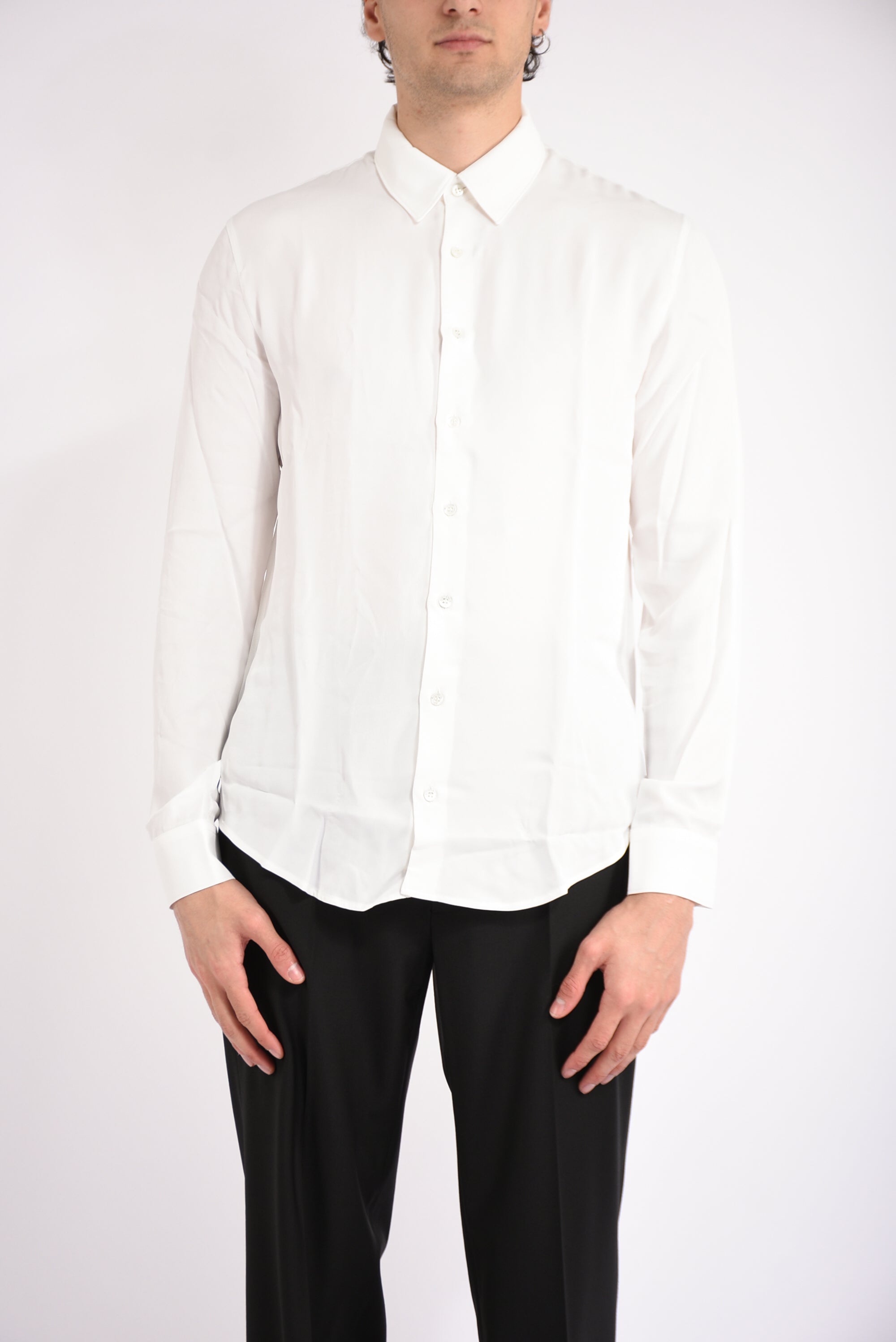 Camicia in twill di viscosa