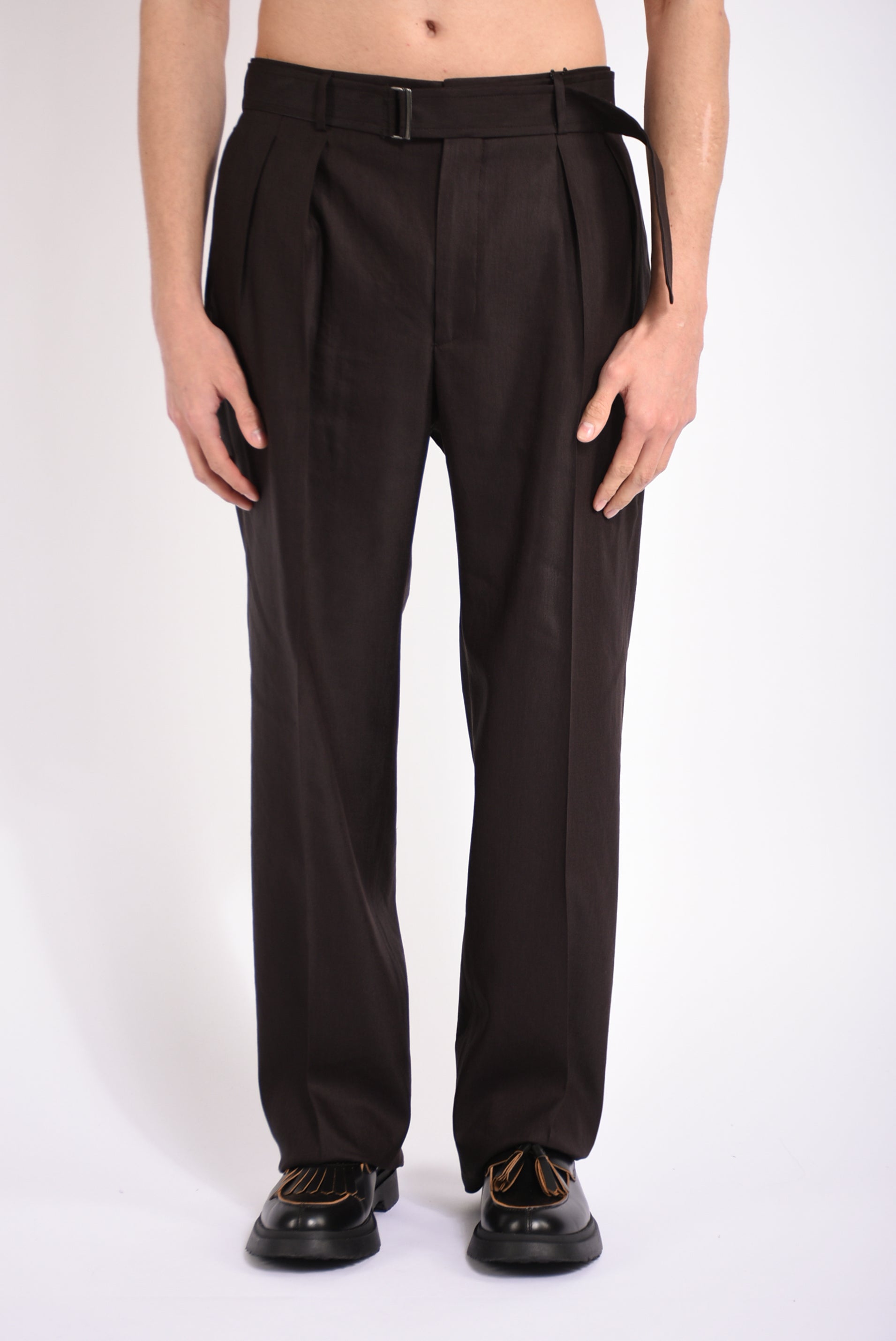 Pantaloni in misto lino