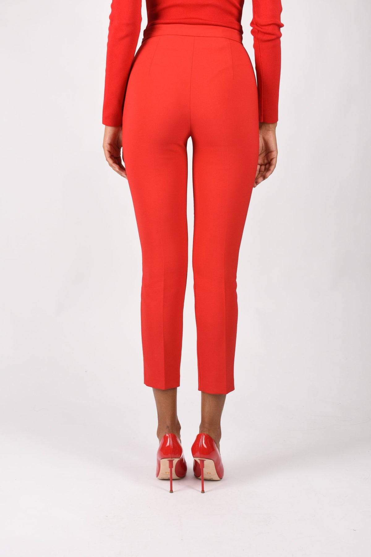 Pantaloni in doppio crêpe stretch PA19566E2
