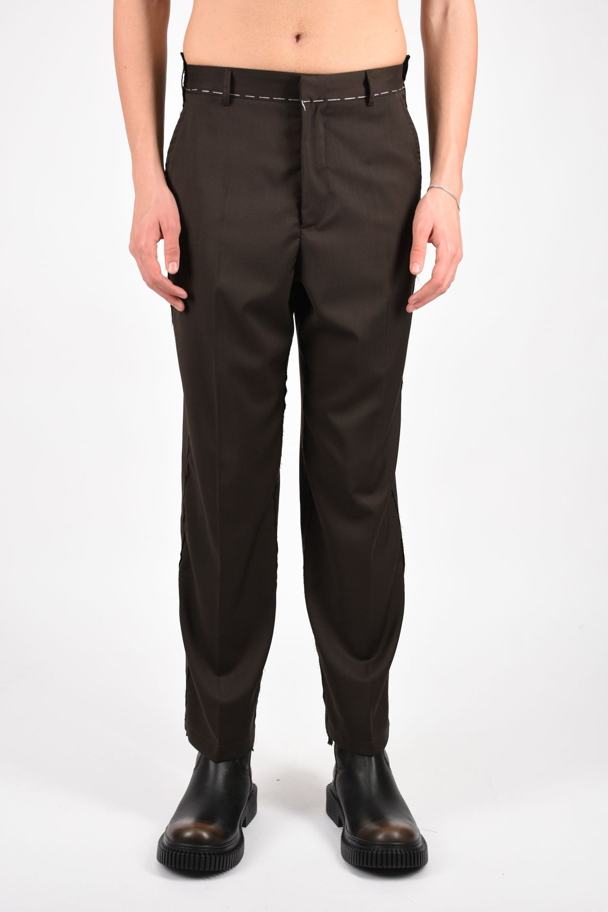 Pantaloni allen in fresco lana 26F11