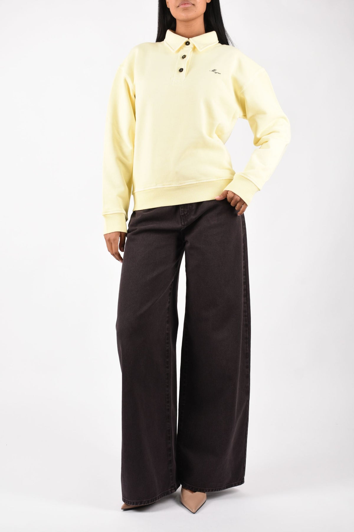 Polo in Felpa di cotone con logo ricamato 4141MDM111SE267573