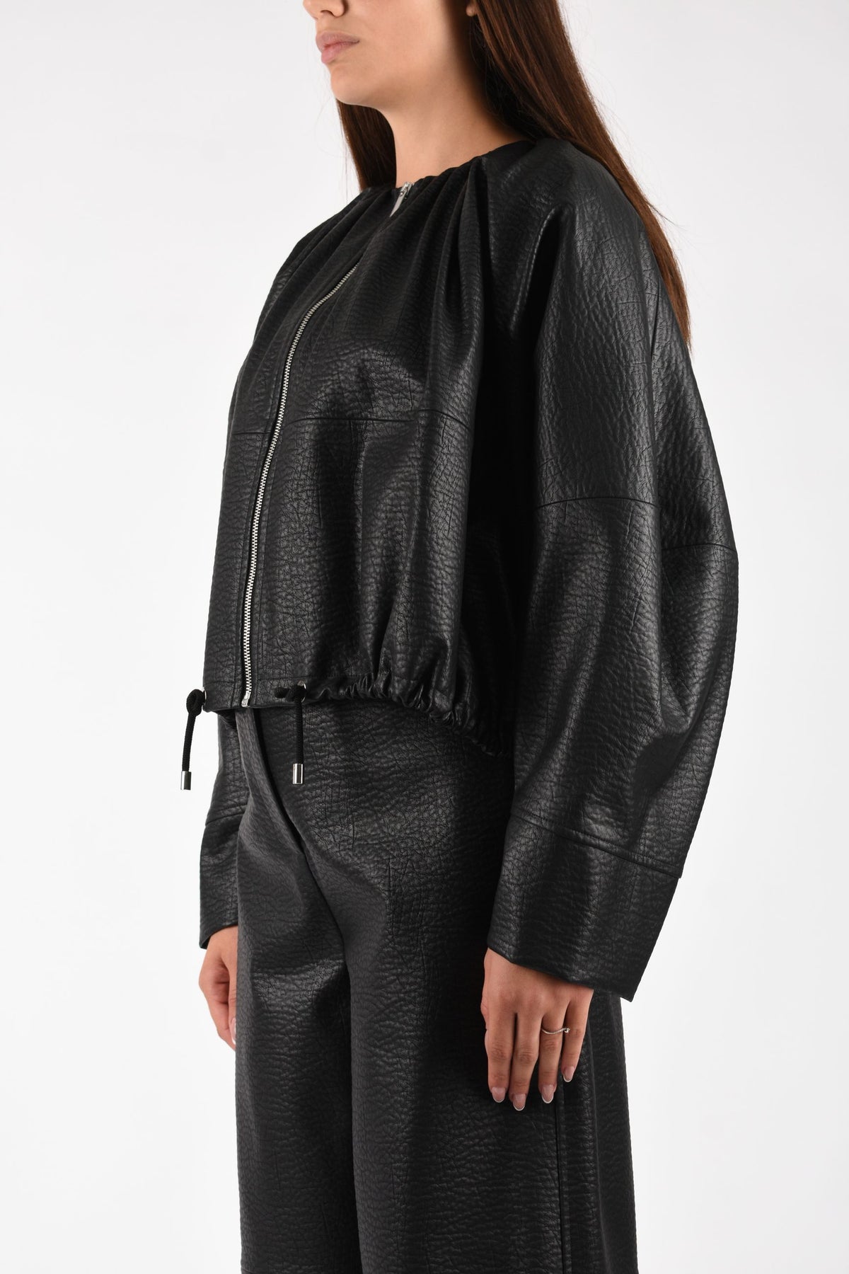 GIACCA BOMBER IN ECOPELLE