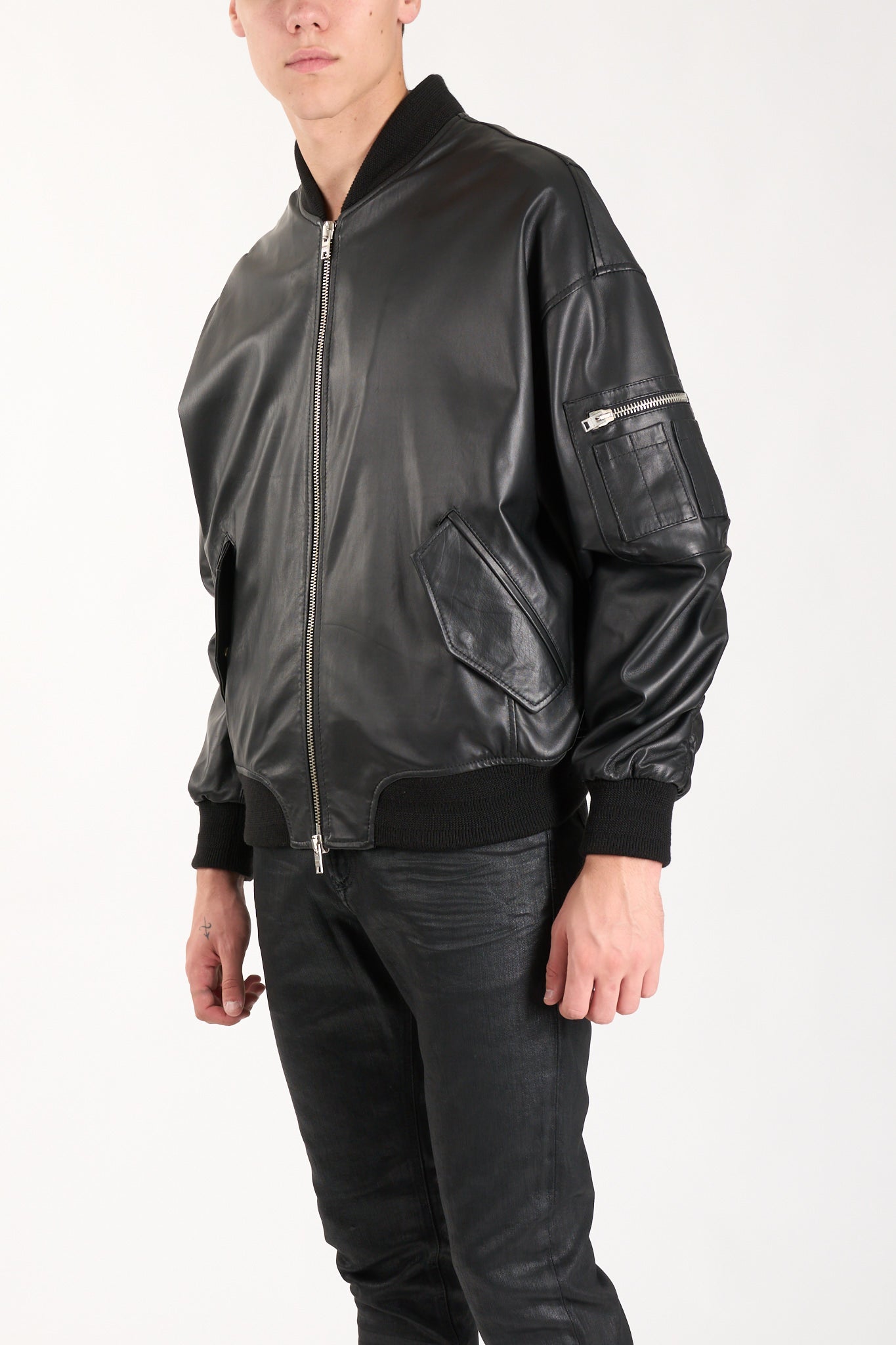 Bomber in pelle