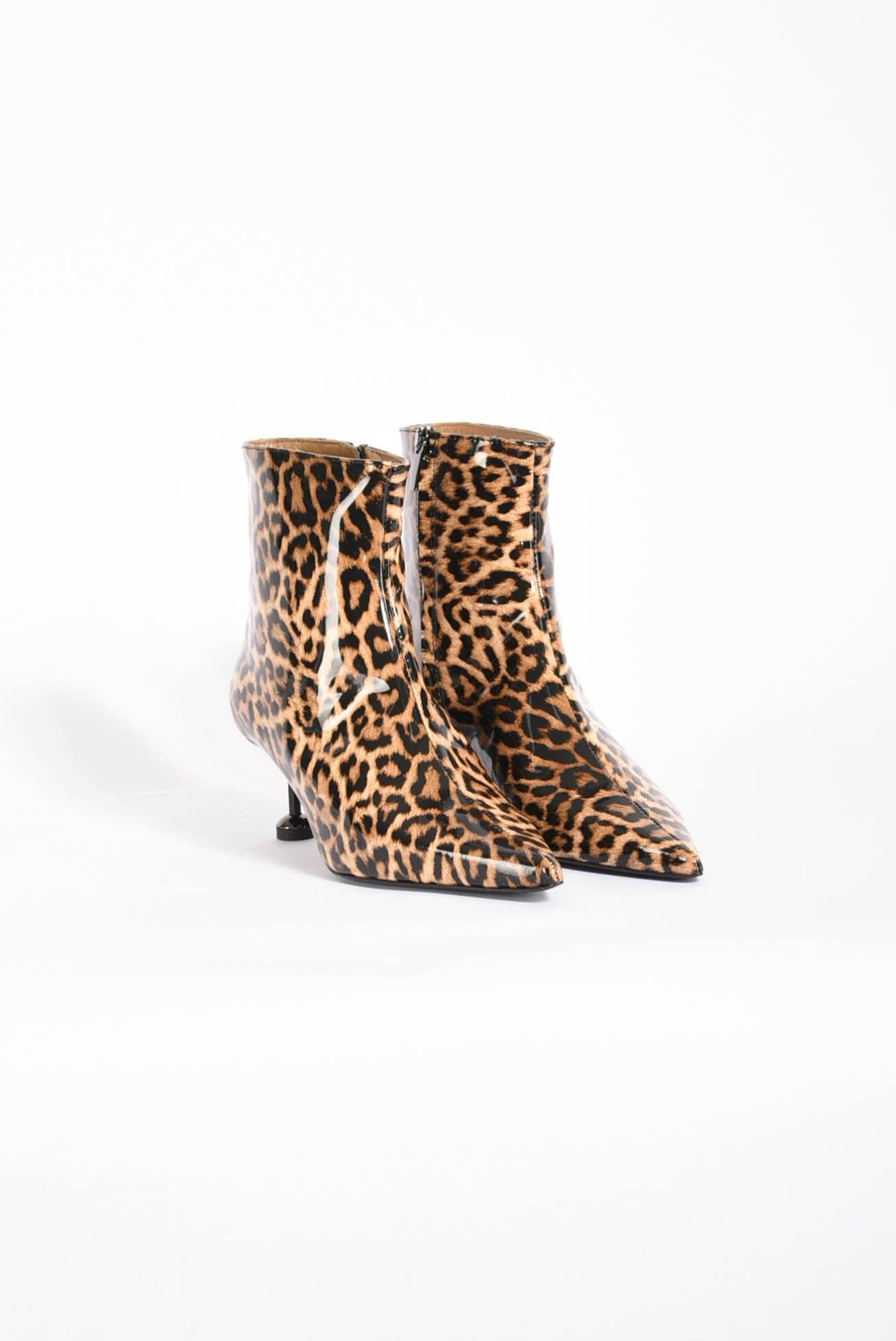 stivaletti in vernice animalier