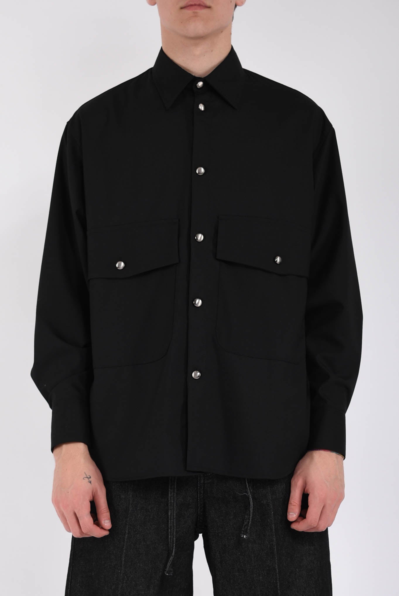 Camicia in fresco lana