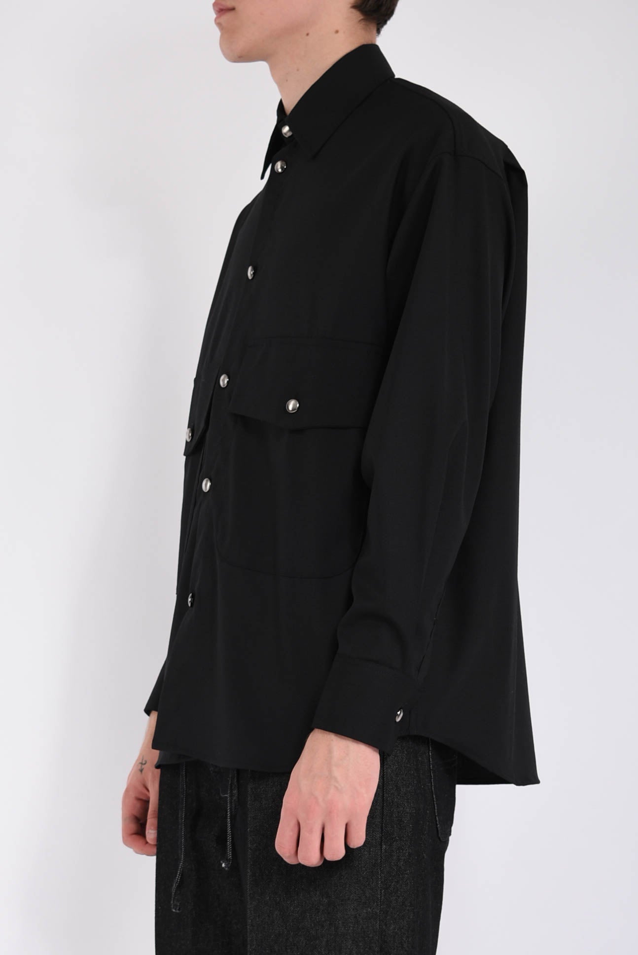 Camicia in fresco lana