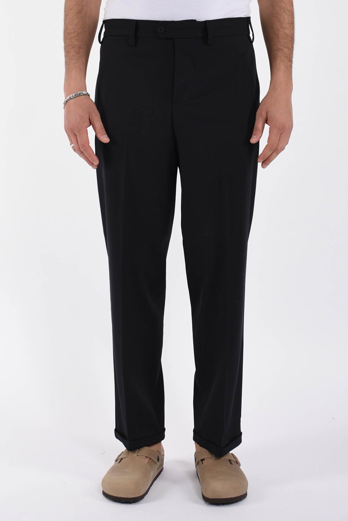 Pantaloni in fresco lana