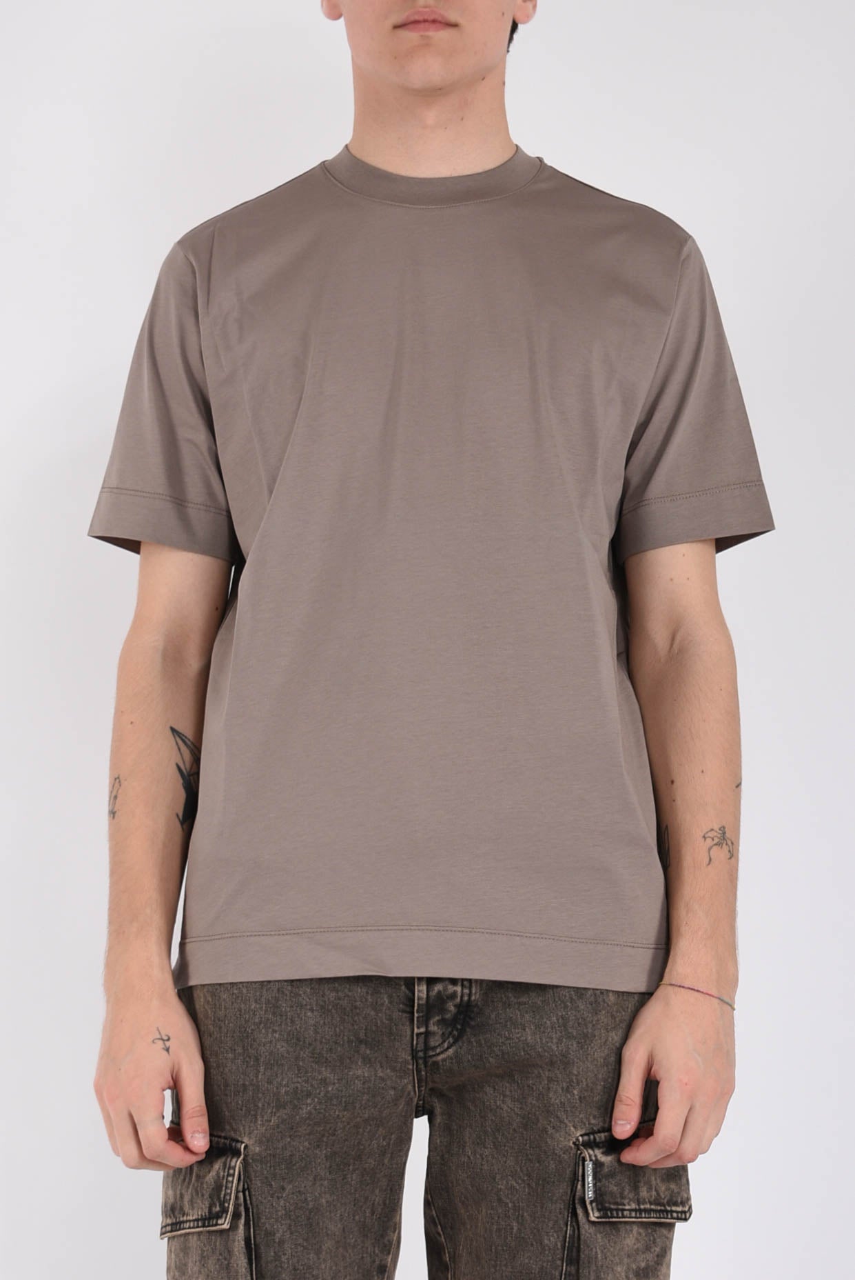 T-shirt in filo di scozia