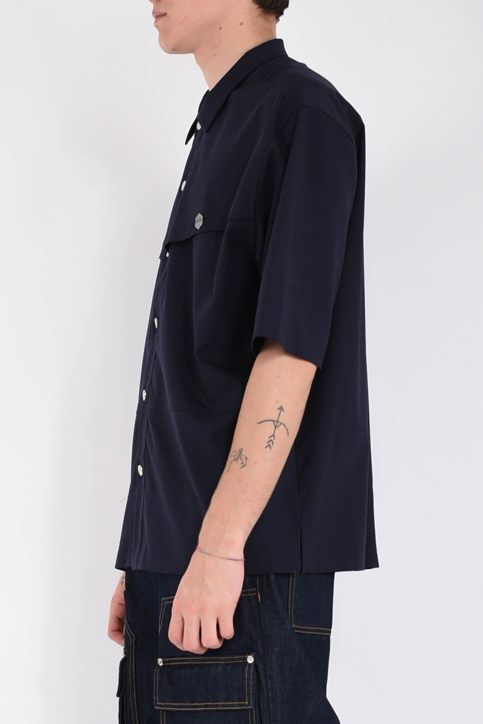 Camicia in fresco lana