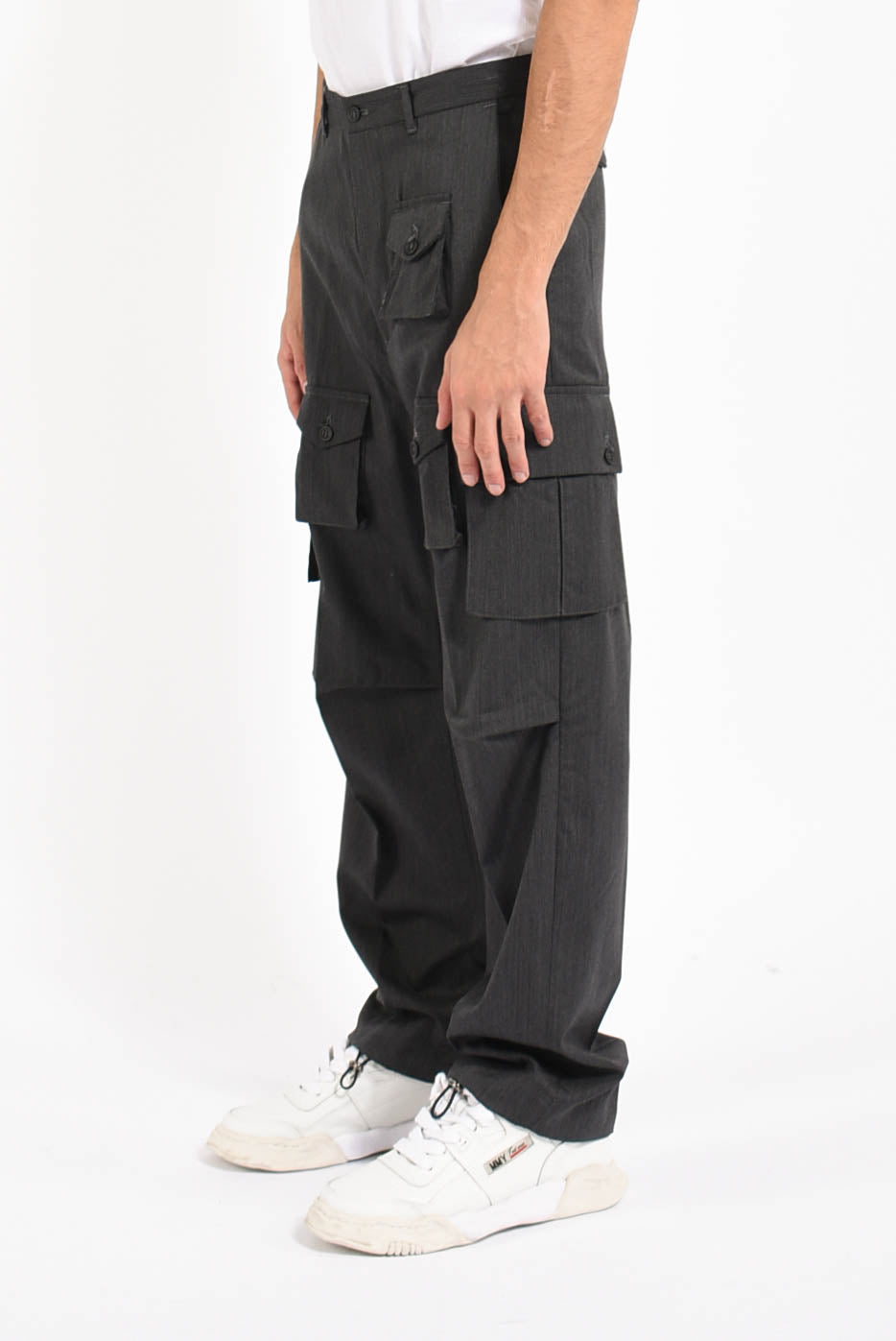 Pantaloni super cargo in cotone