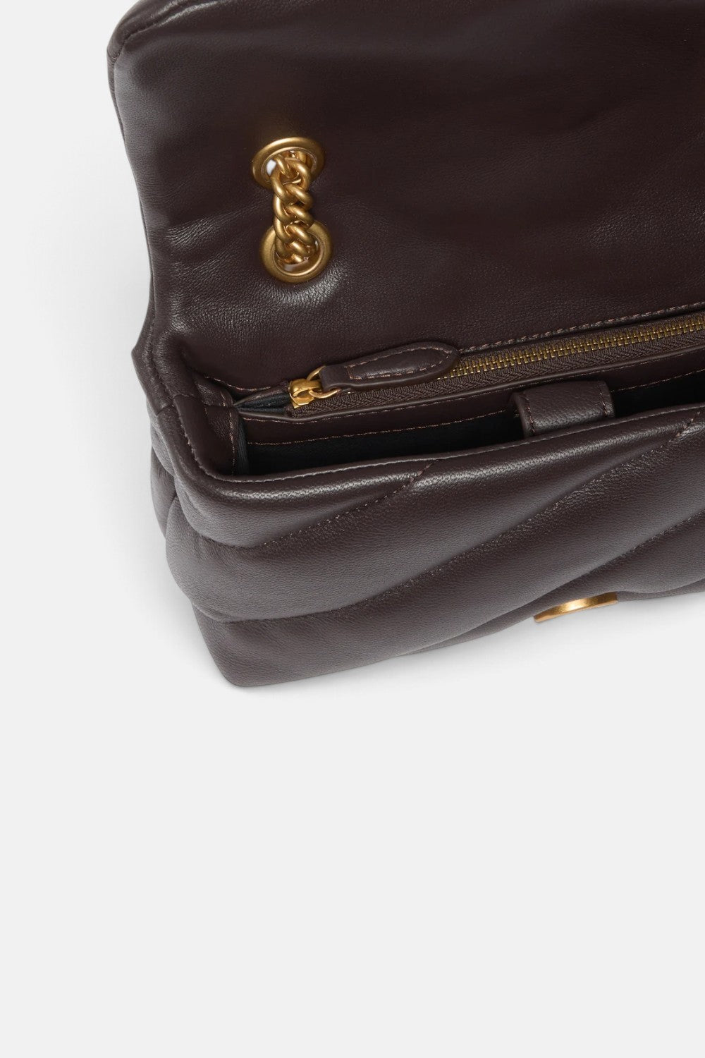 Borsa a tracolla Mini Love Bag Puff in nappa trapuntata con fibbia gioiello 107058A0F2