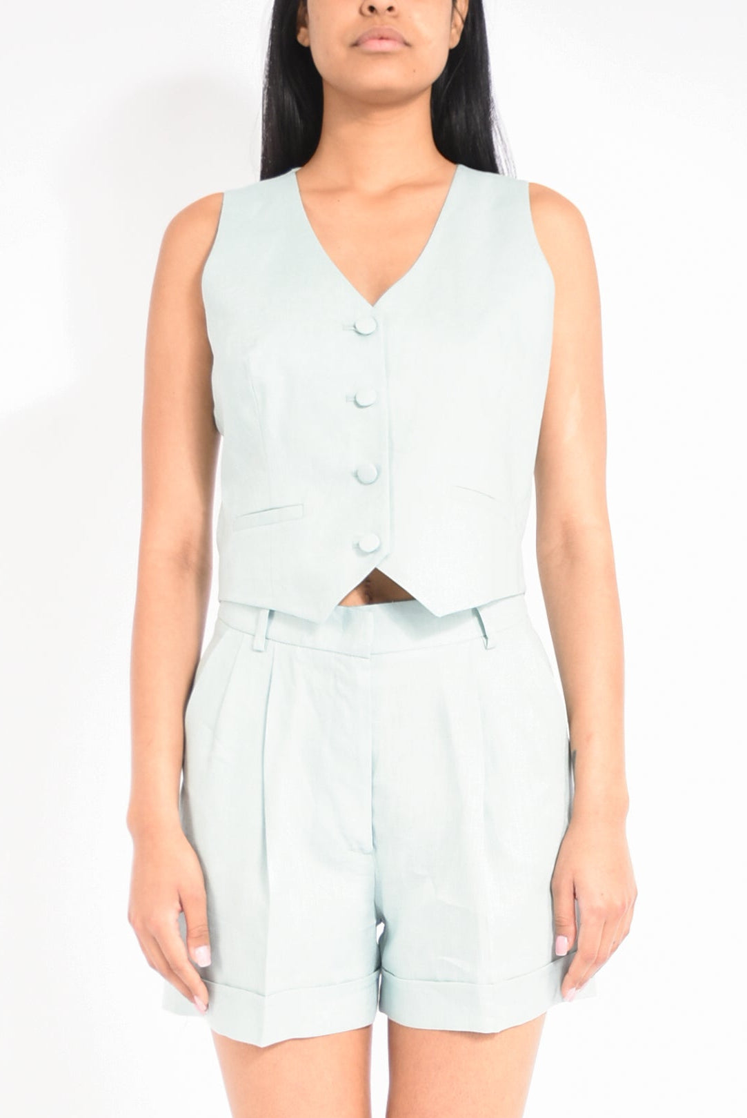 gilet in lino