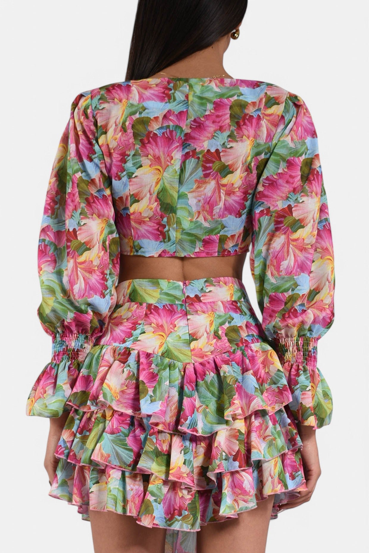 camicia cropped a fantasia