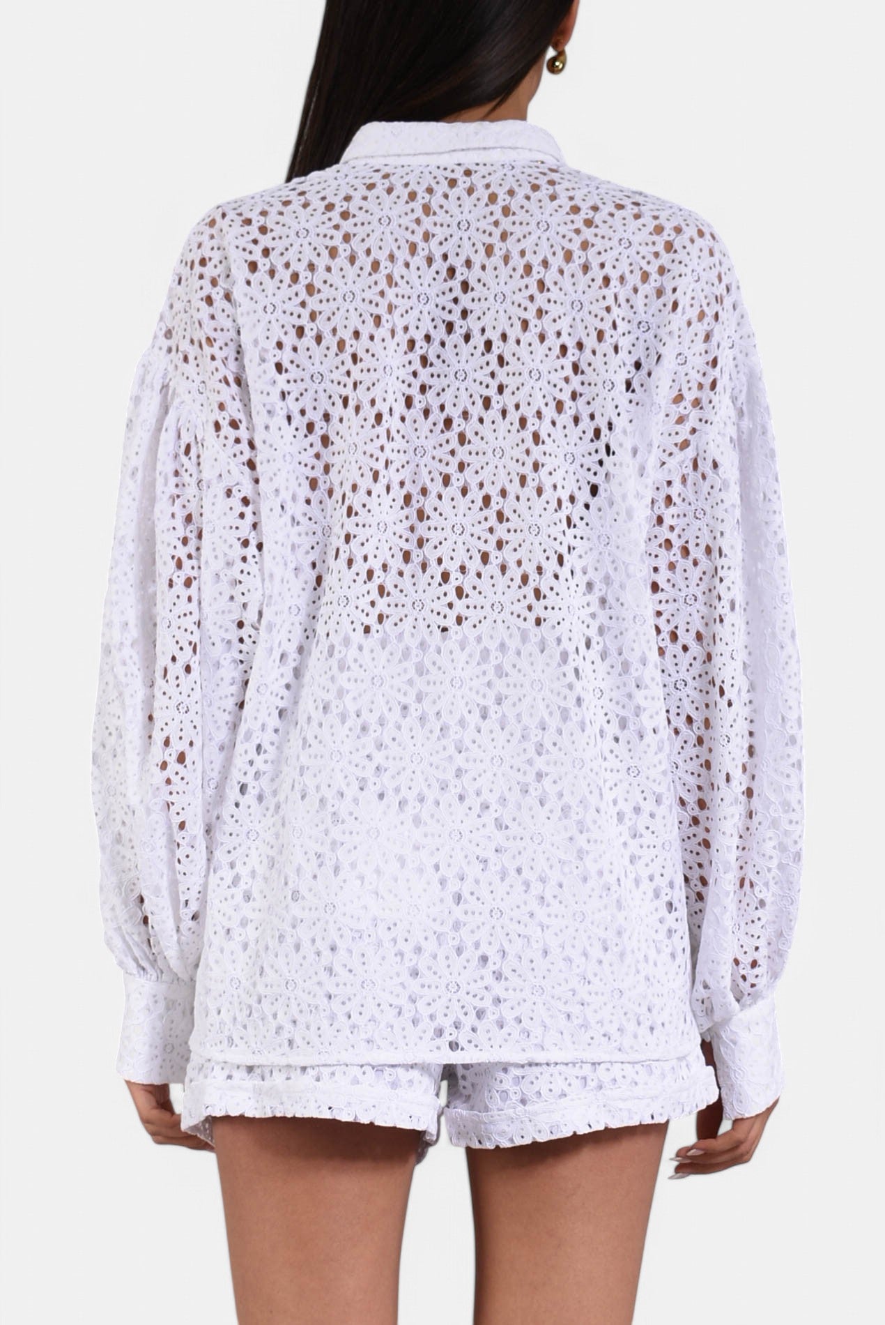 camicia in pizzo