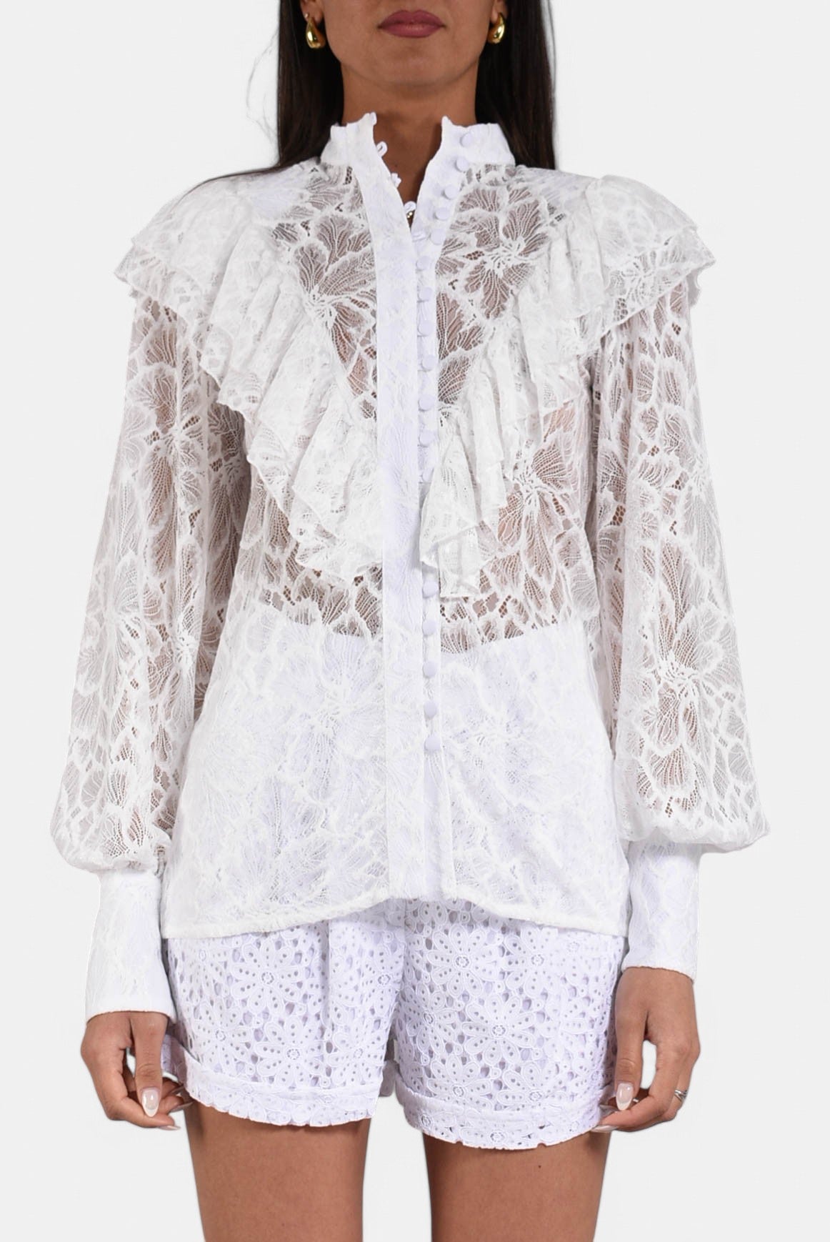 camicia in pizzo