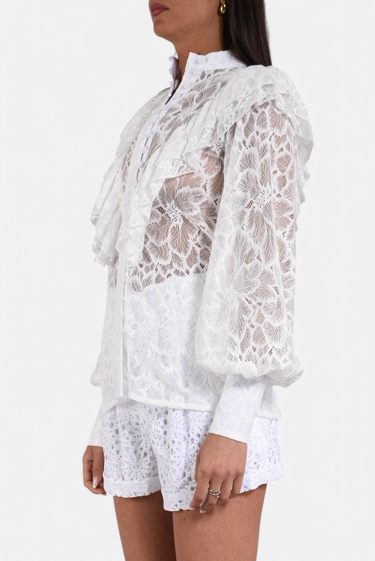 camicia in pizzo
