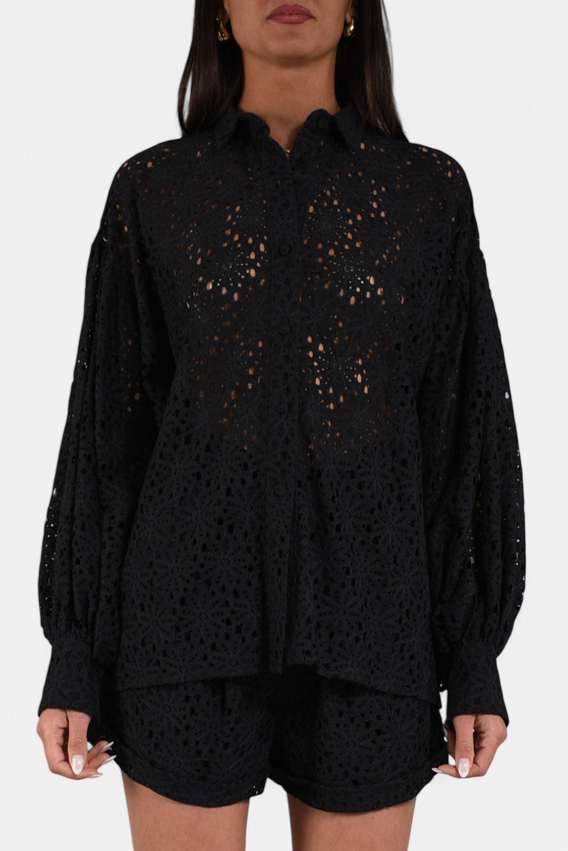camicia in pizzo