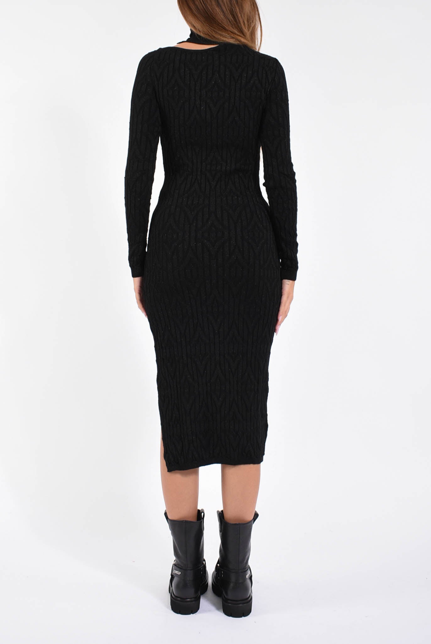 abito lungo in lurex