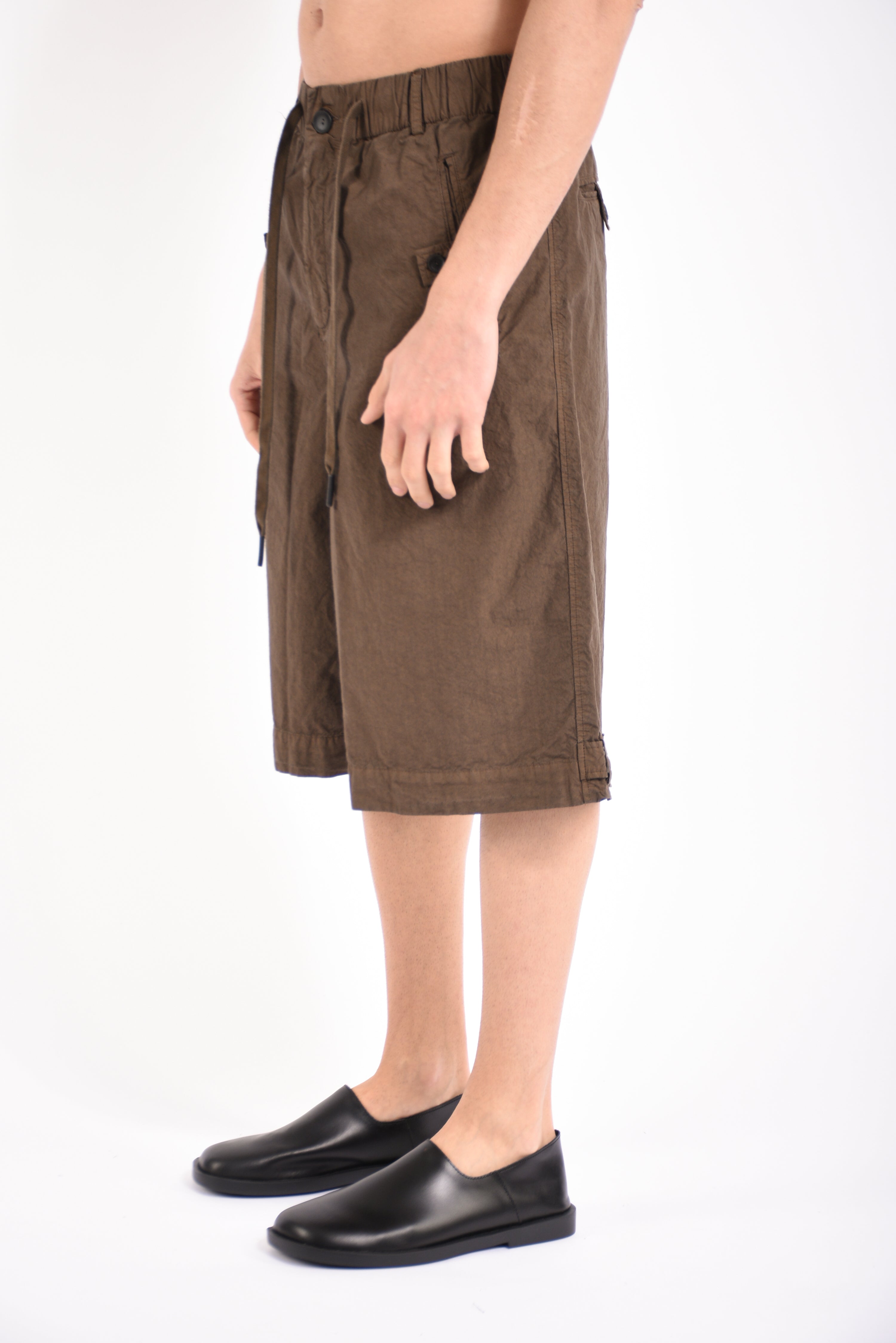 Bermuda cropped pleated in viscosa