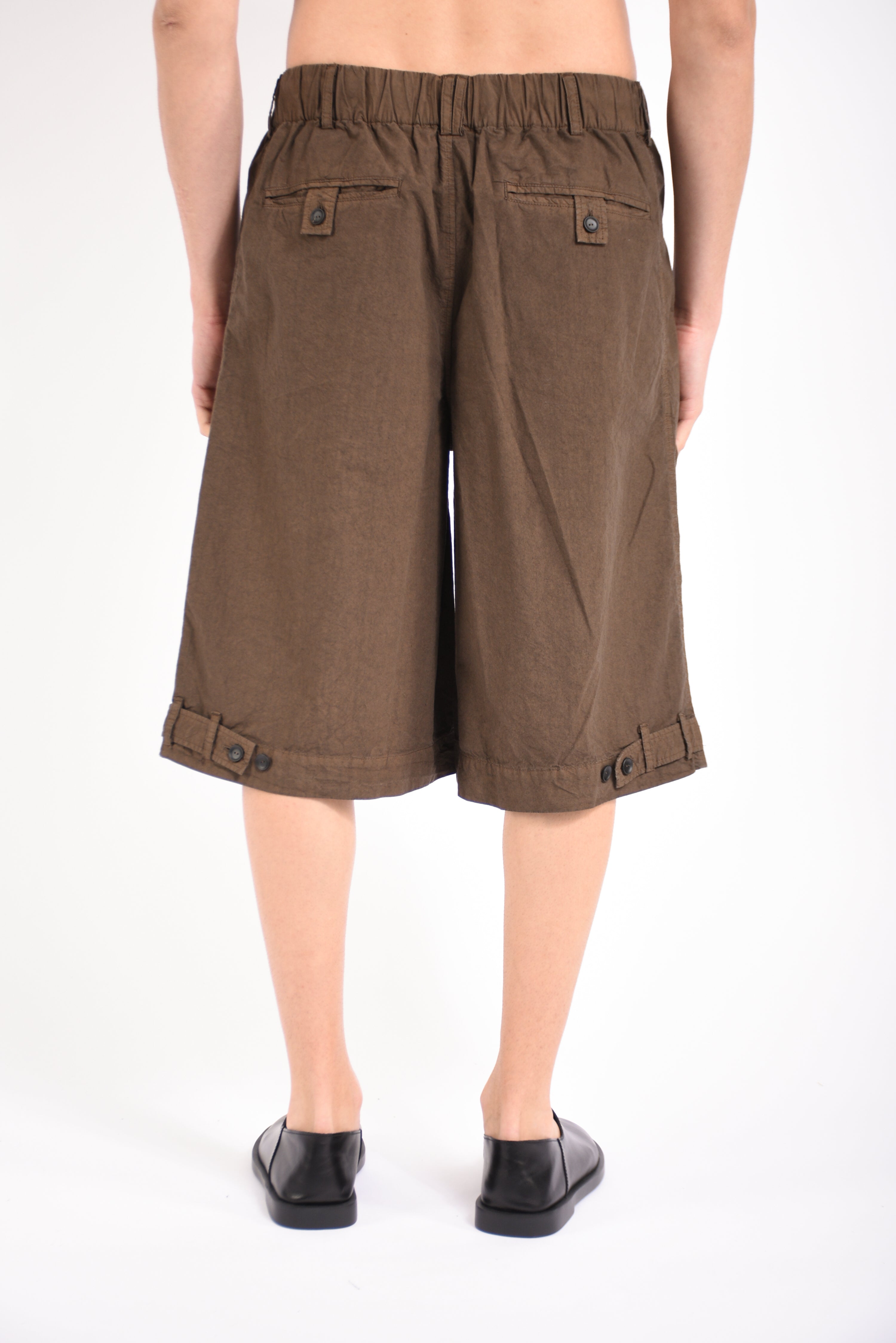 Bermuda cropped pleated in viscosa