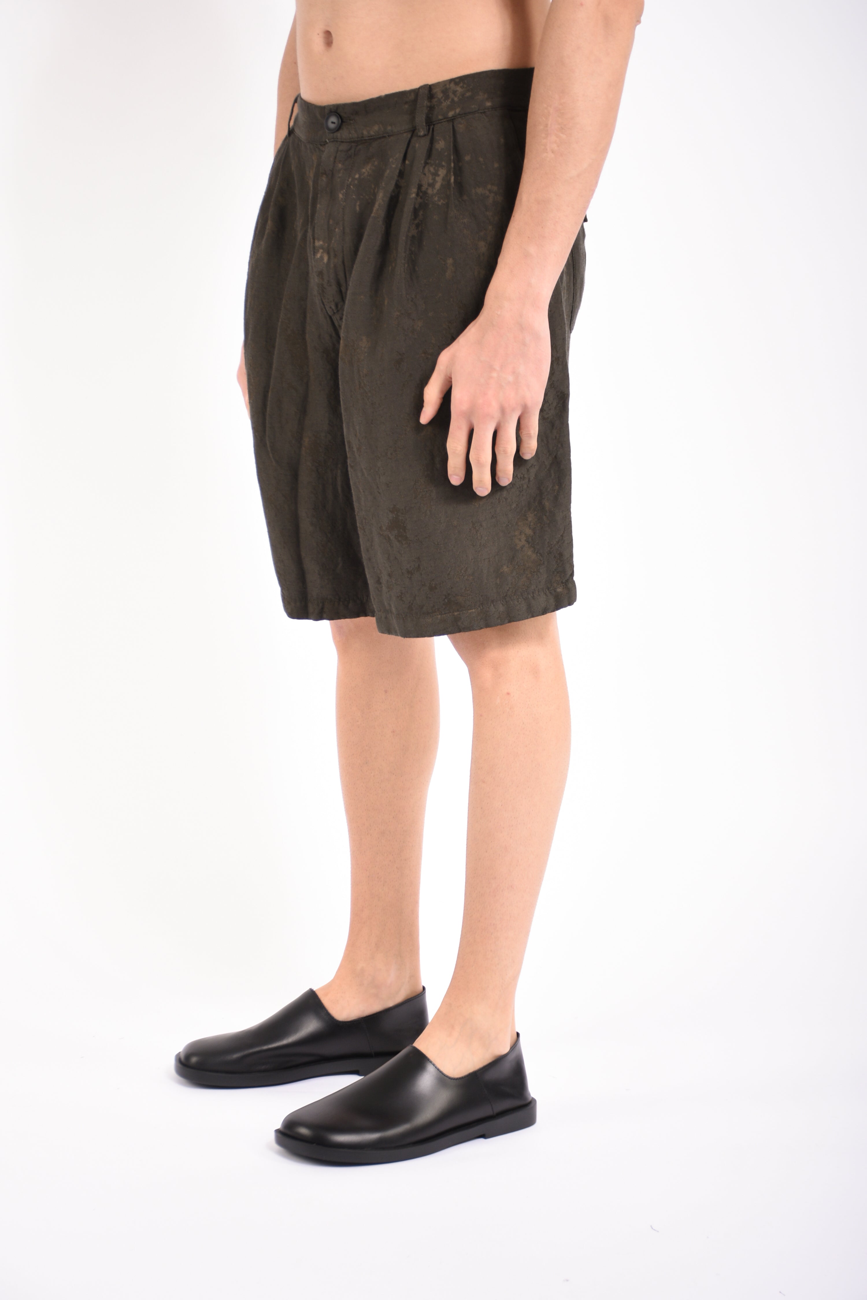 Bermuda pleated in viscosa