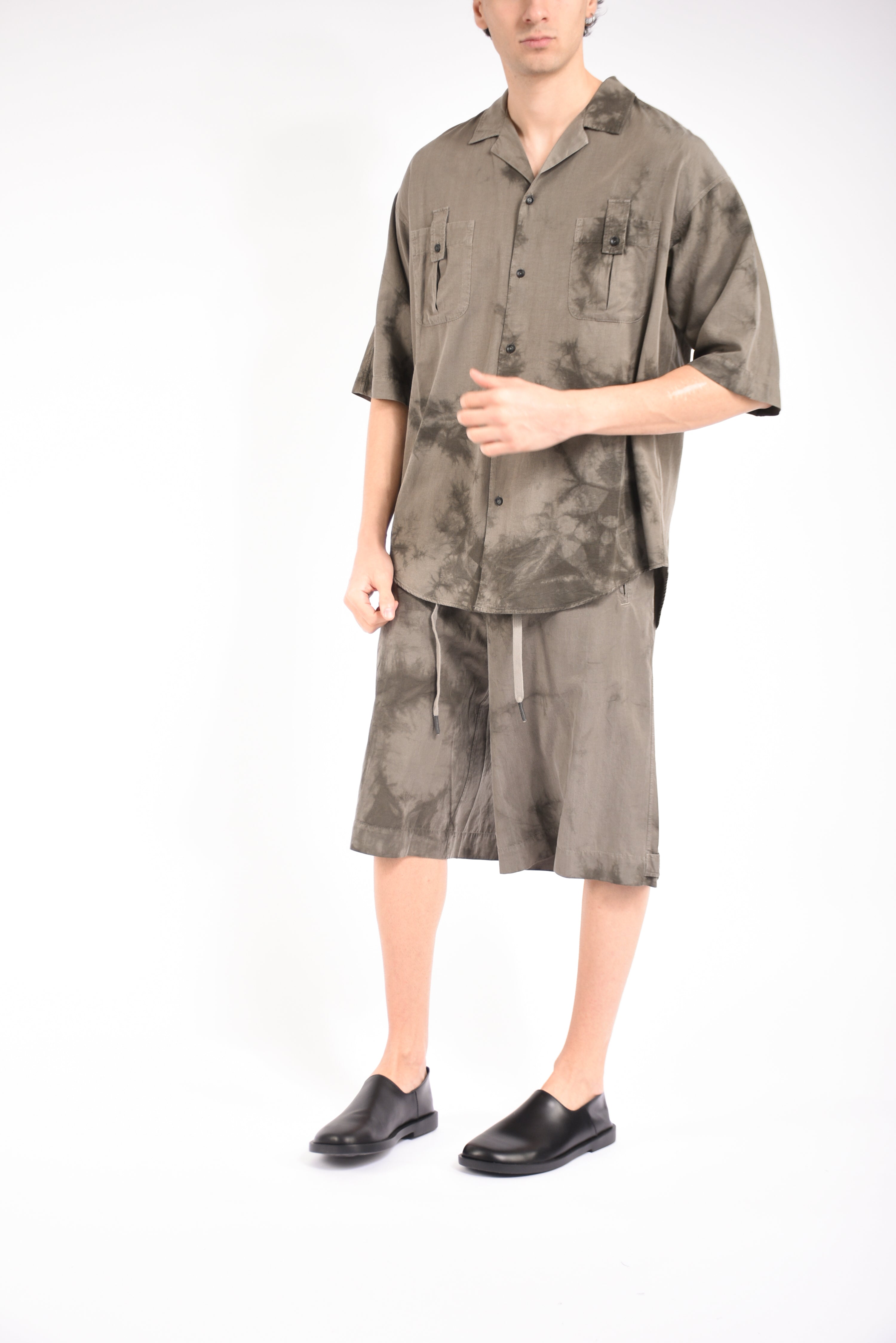 Bermuda in cupro tie dyed