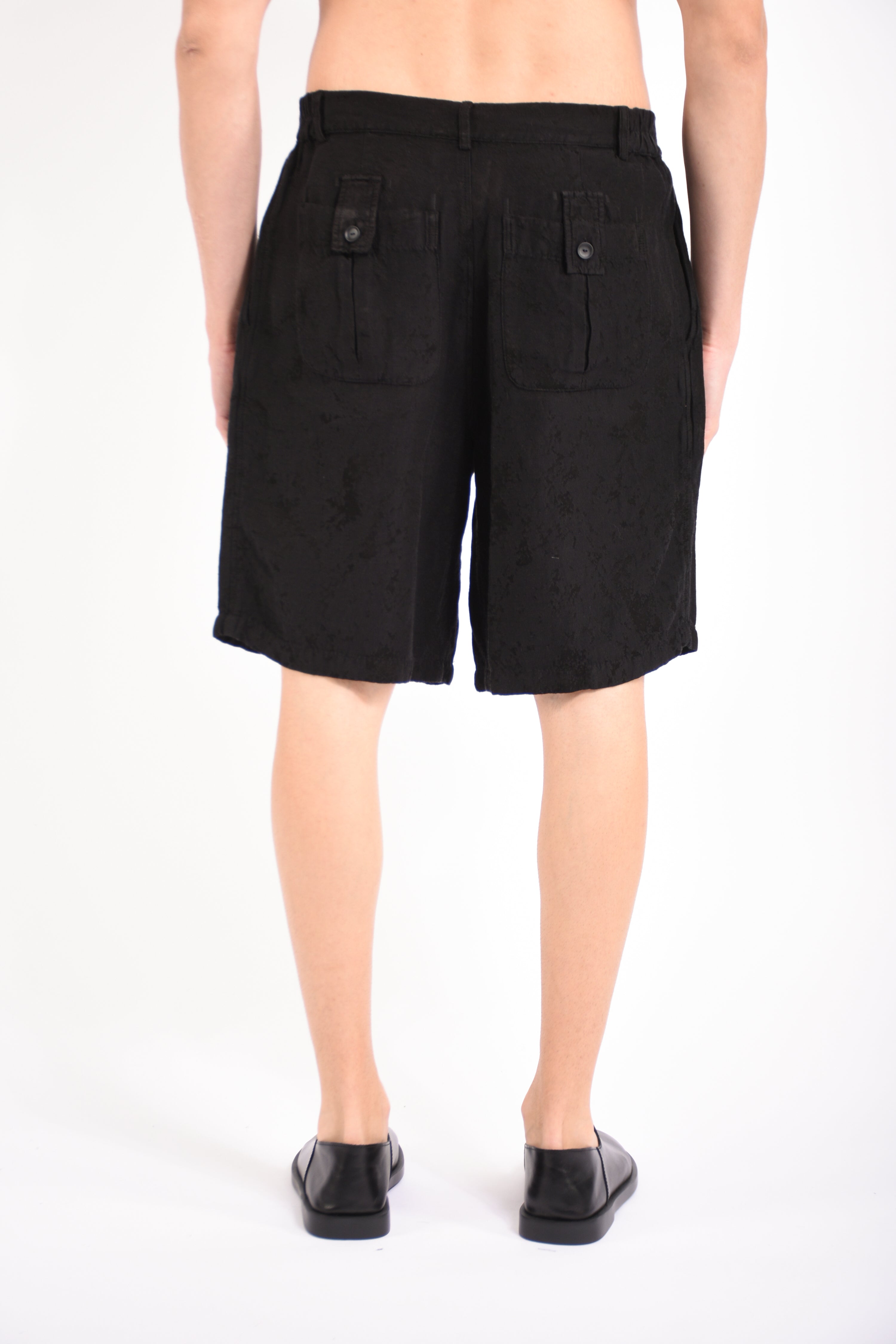 Bermuda pleated in viscosa