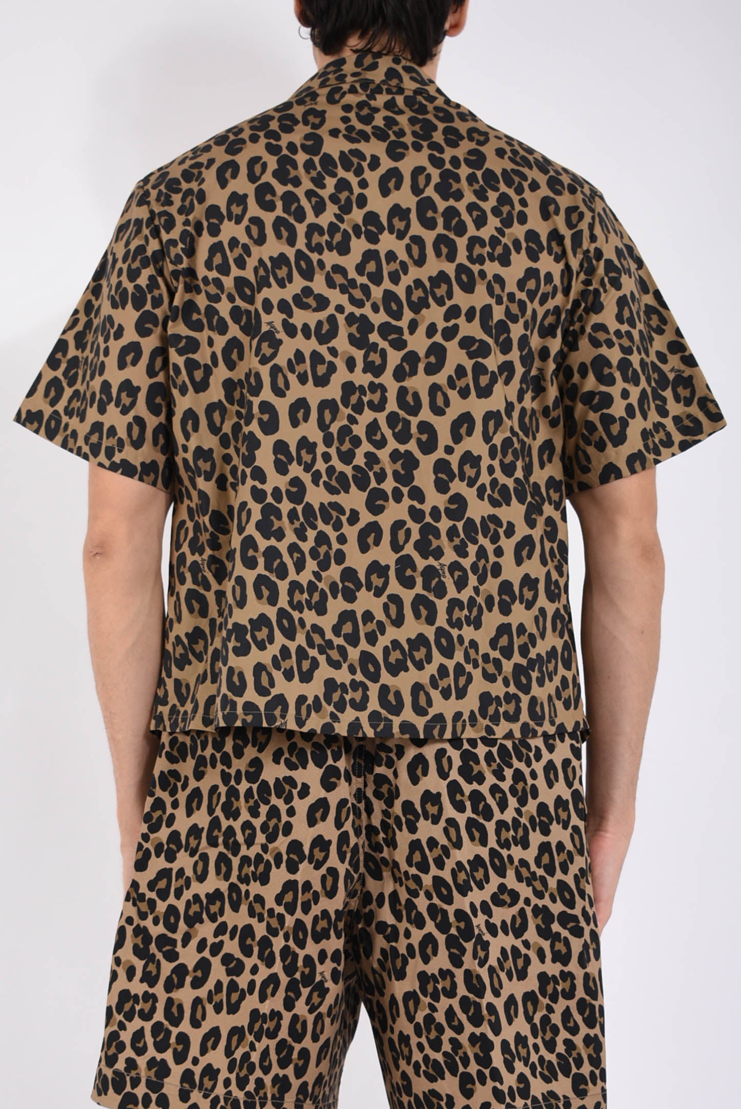 Camicia bowling stampata in cotone