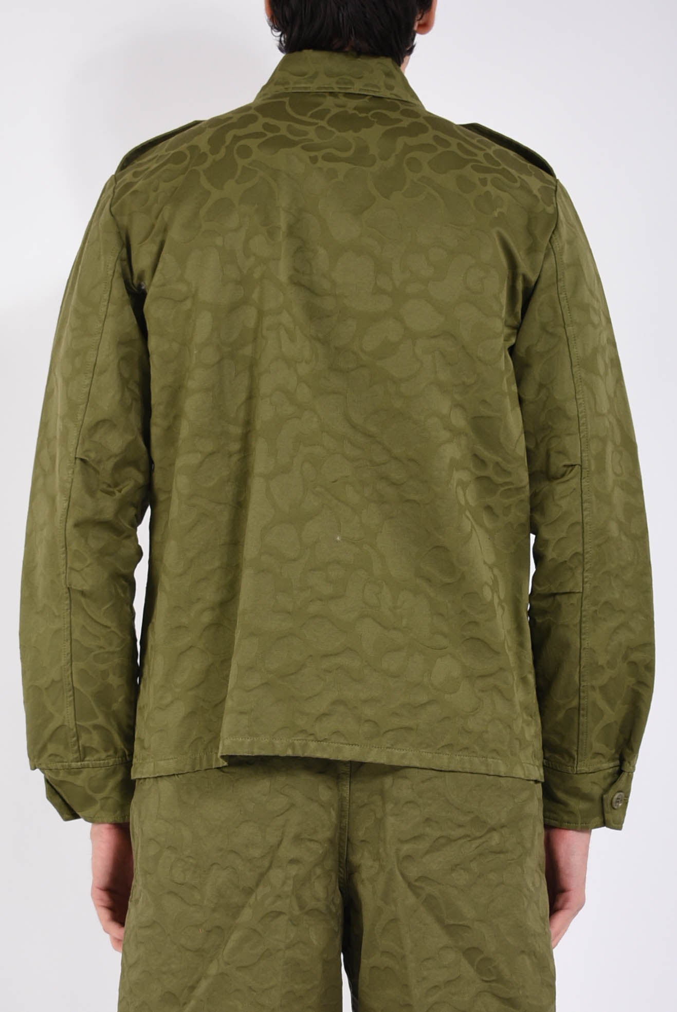Camicia militare in tela di cotone