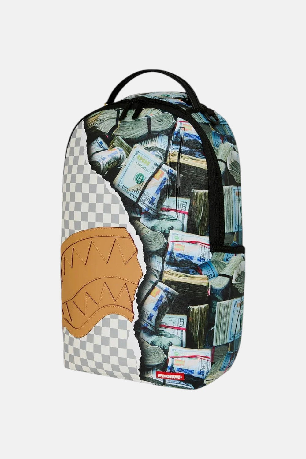 zaino CREAM CHECK FULL OF CASH