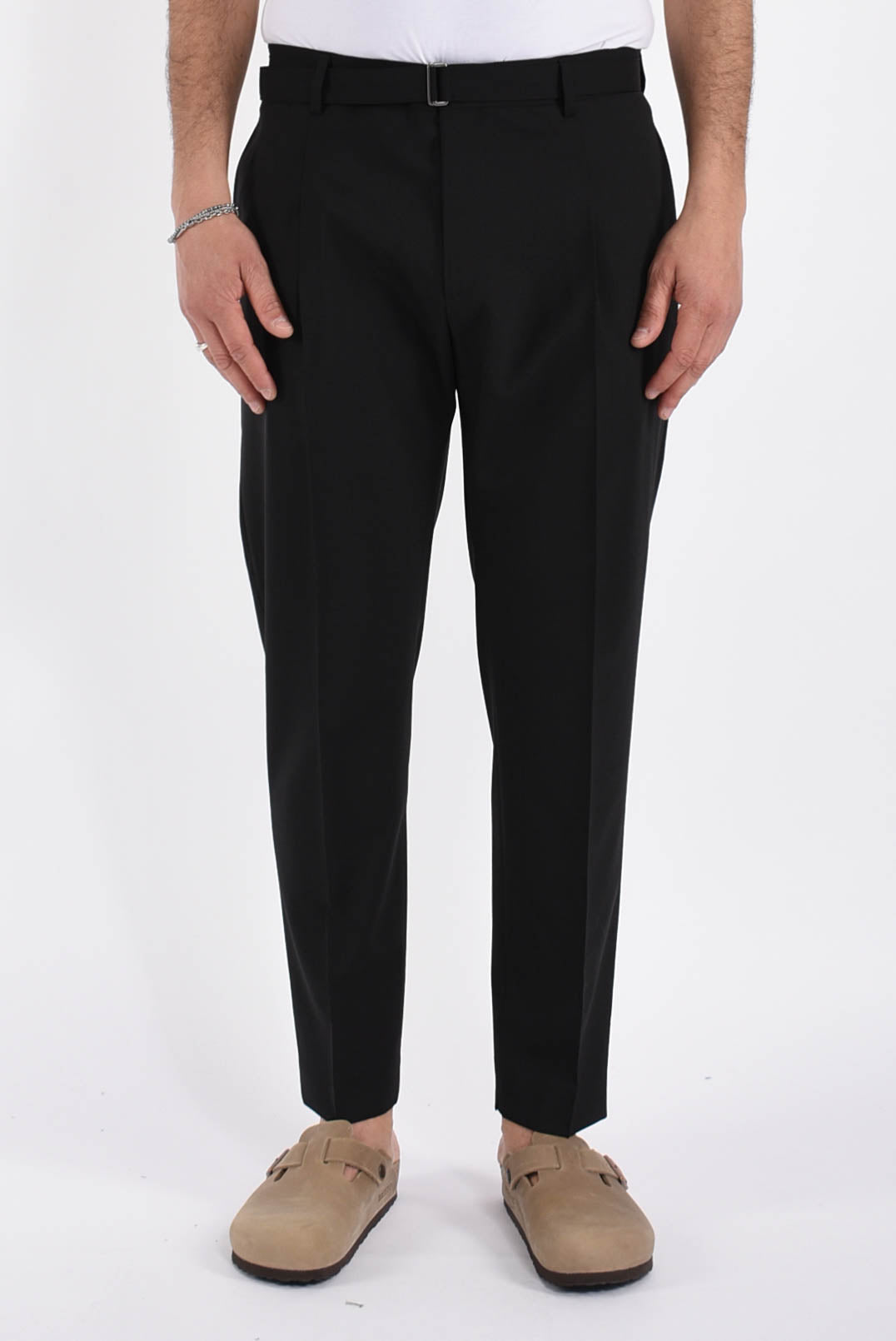 Pantaloni andy in fresco lana
