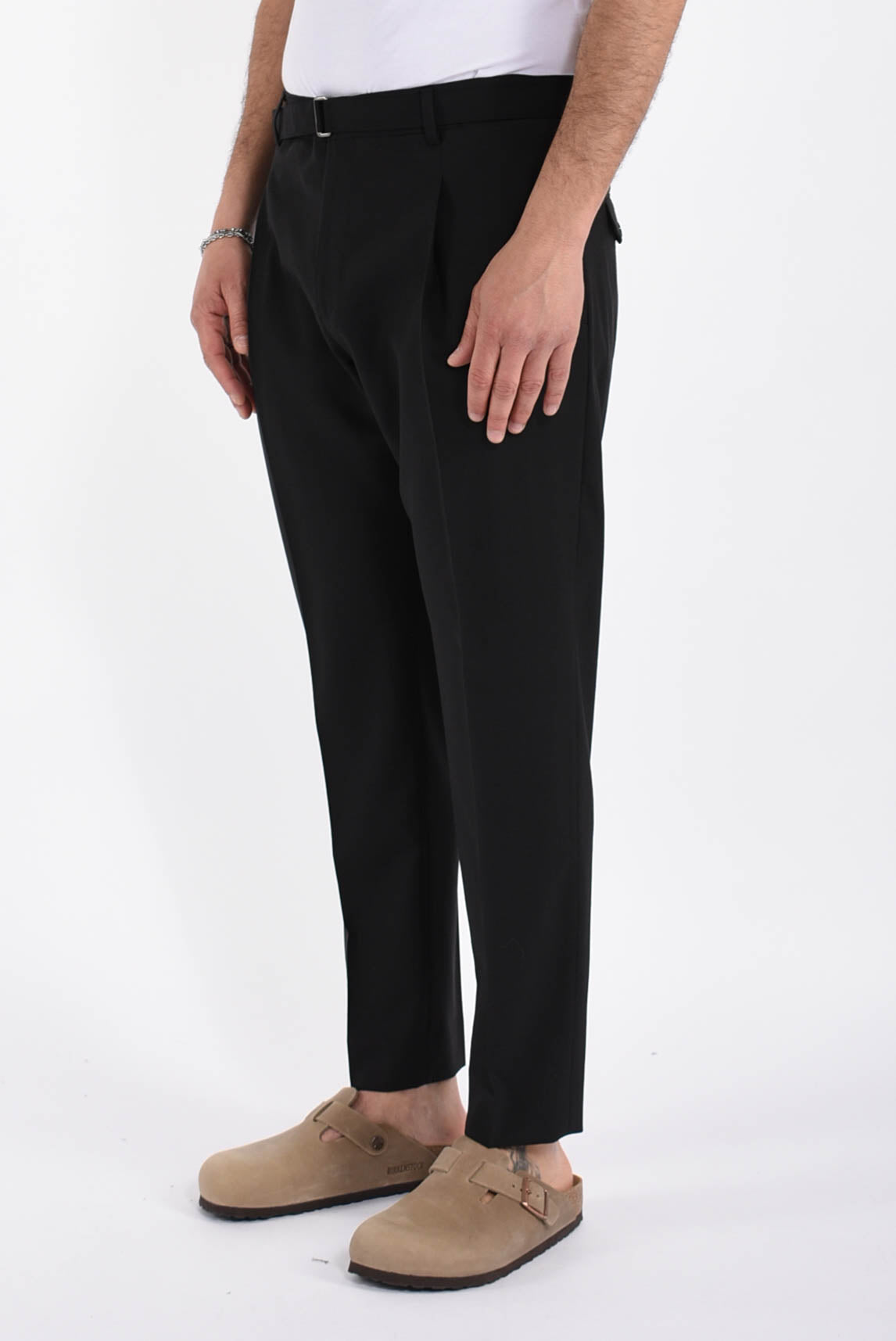 Pantaloni andy in fresco lana