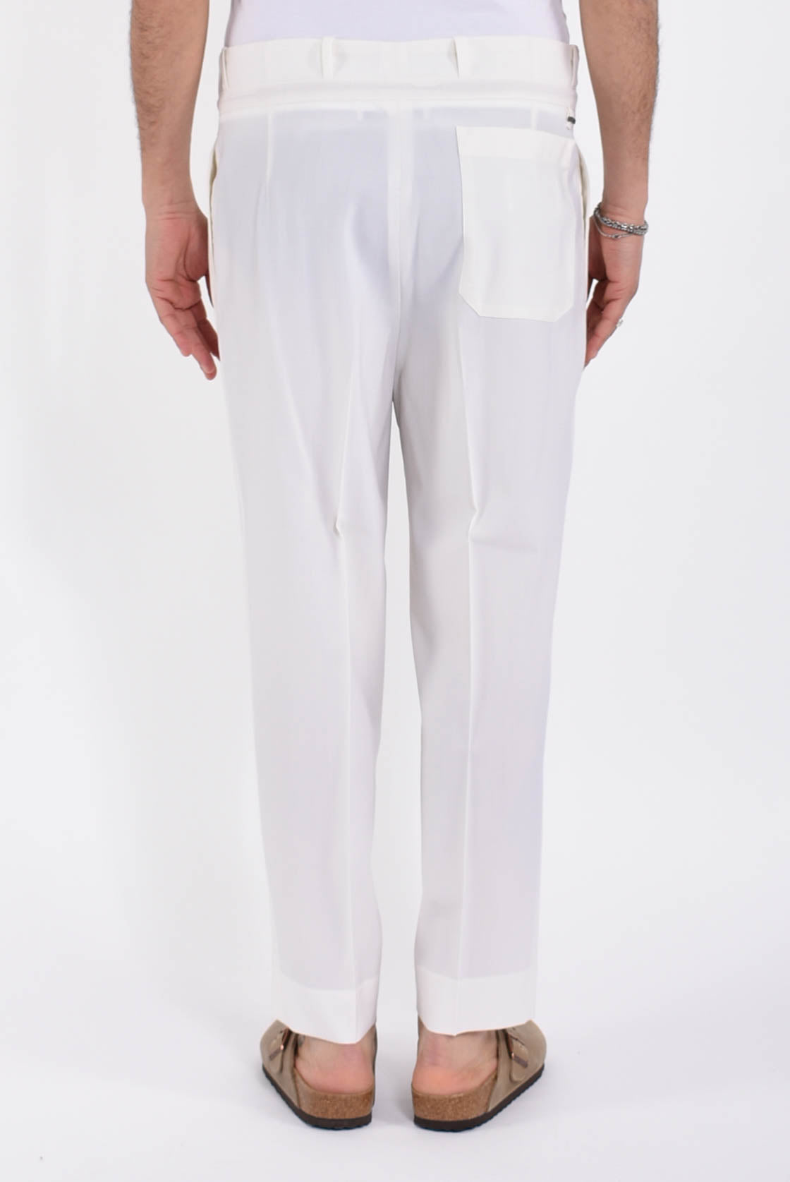 Pantaloni erik in fresco lana