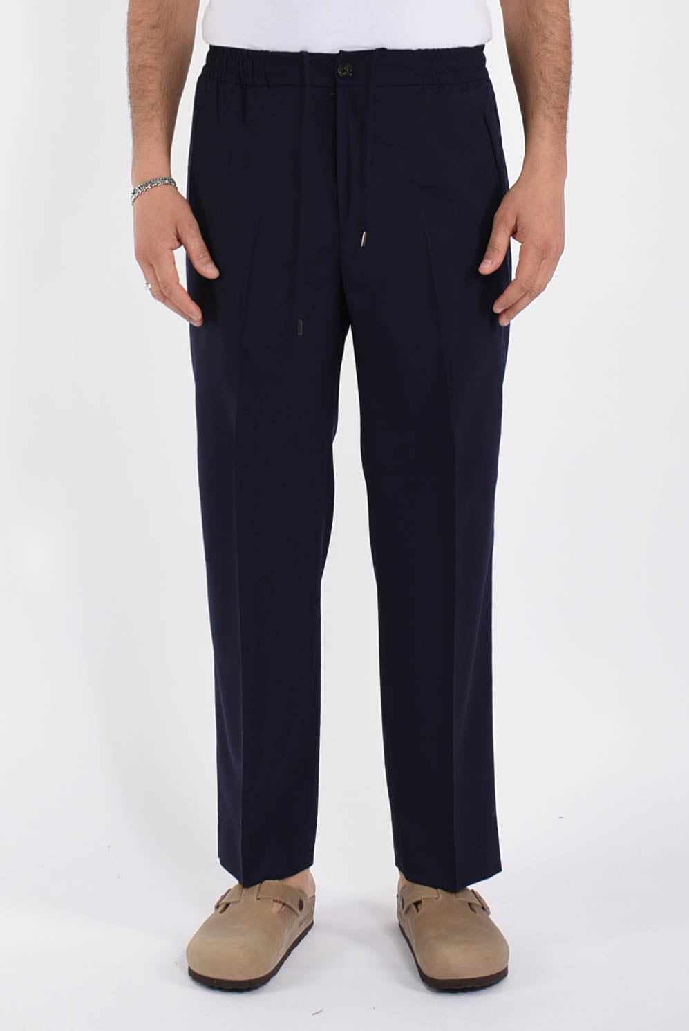 Pantaloni vincent in fresco lana