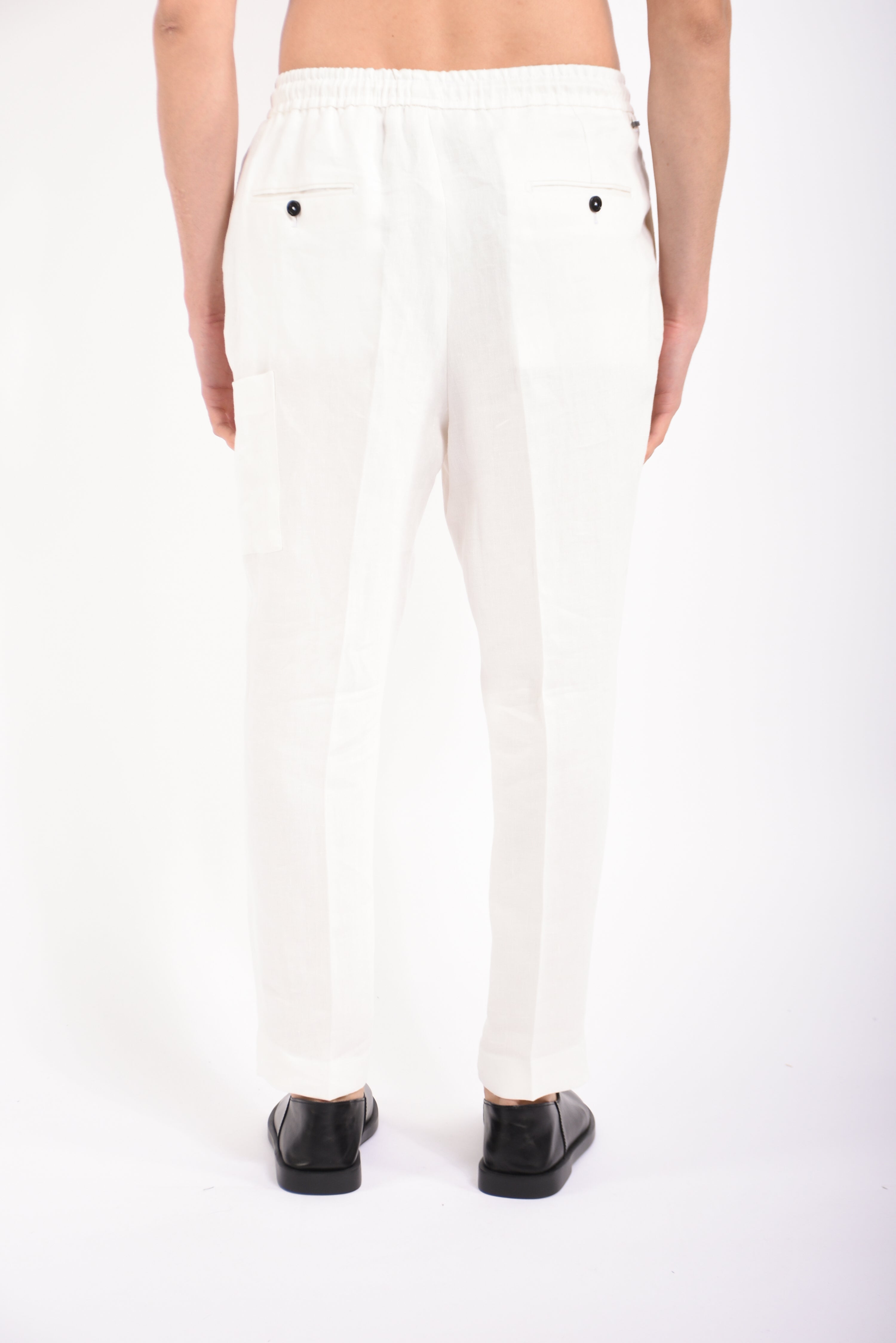 Pantaloni noah in lino armaturato