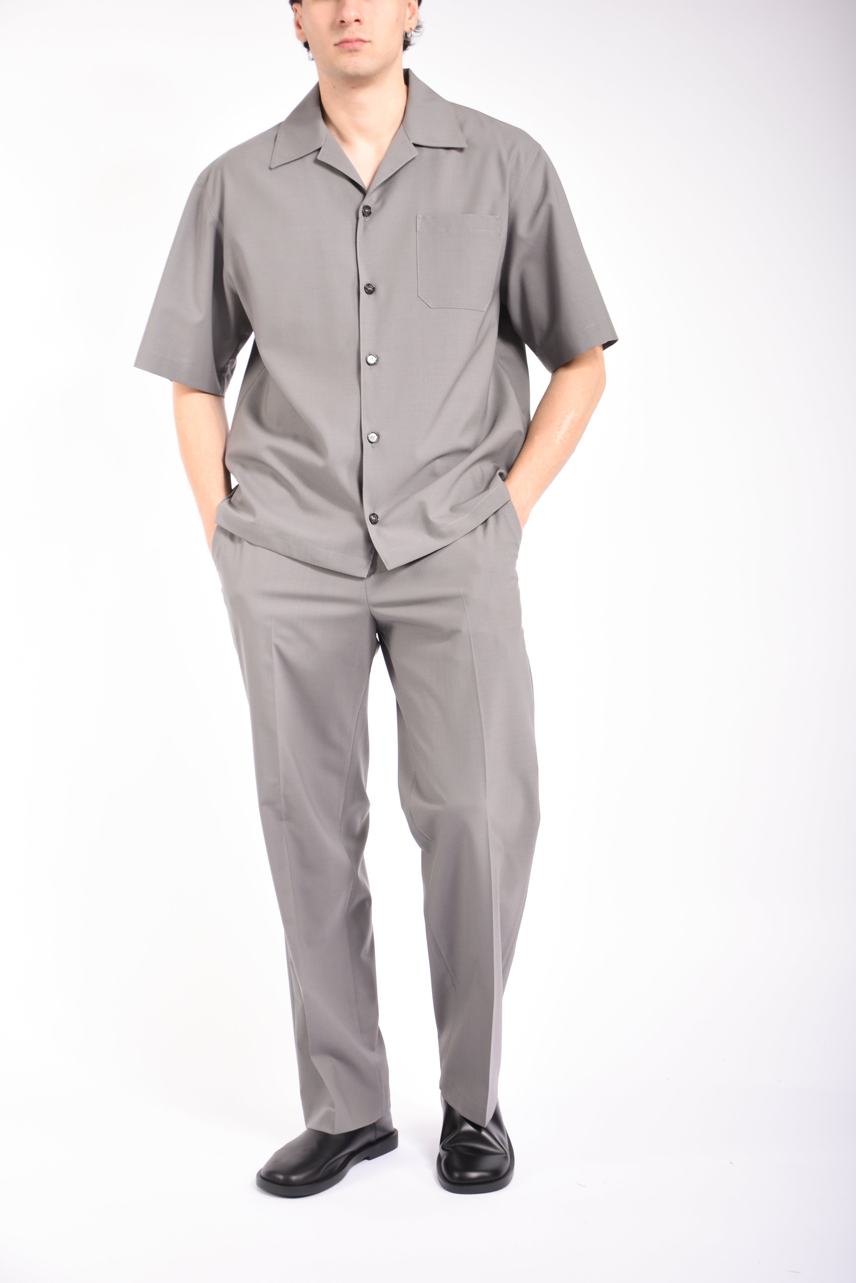 Camicia micky in fresco lana