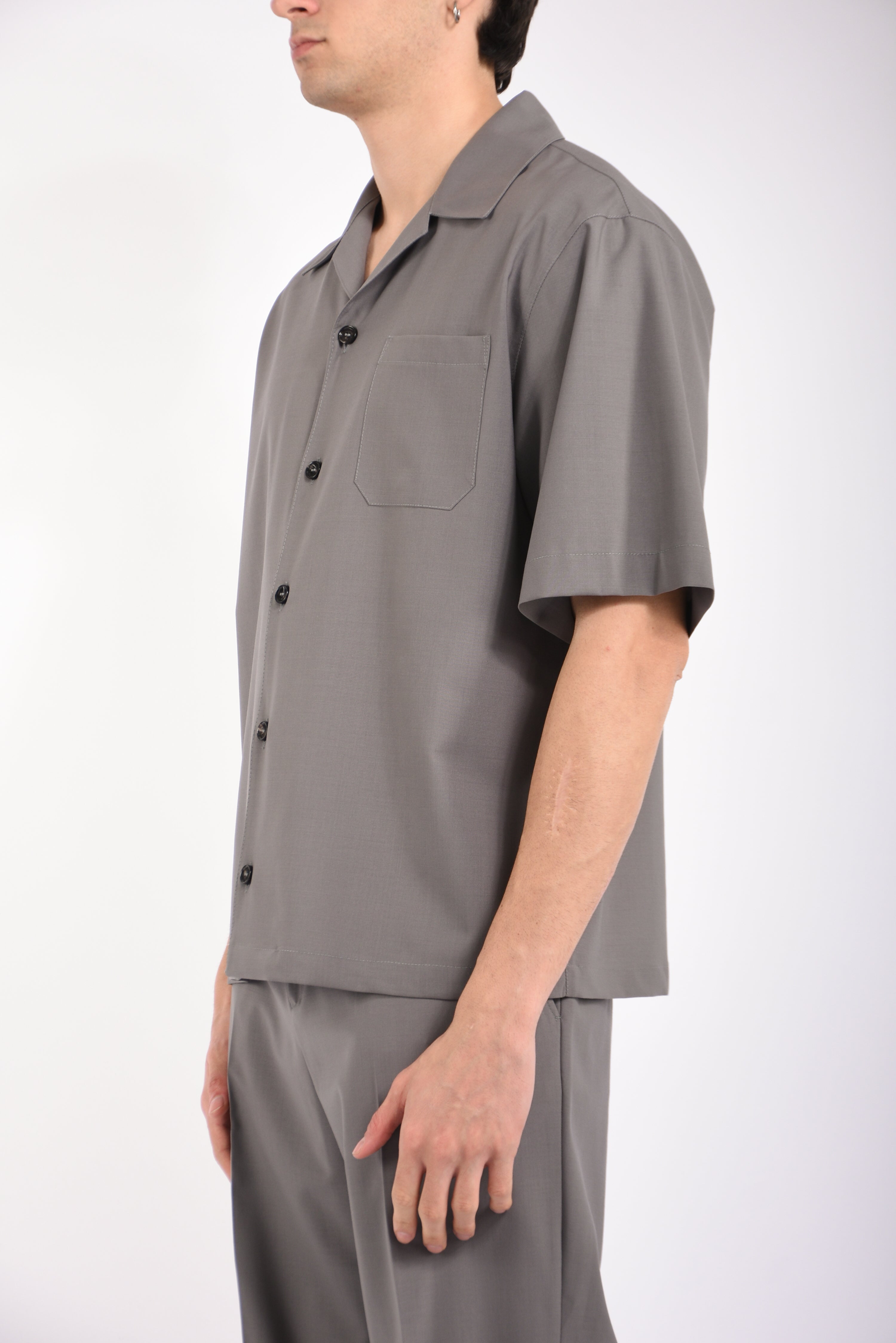 Camicia micky in fresco lana