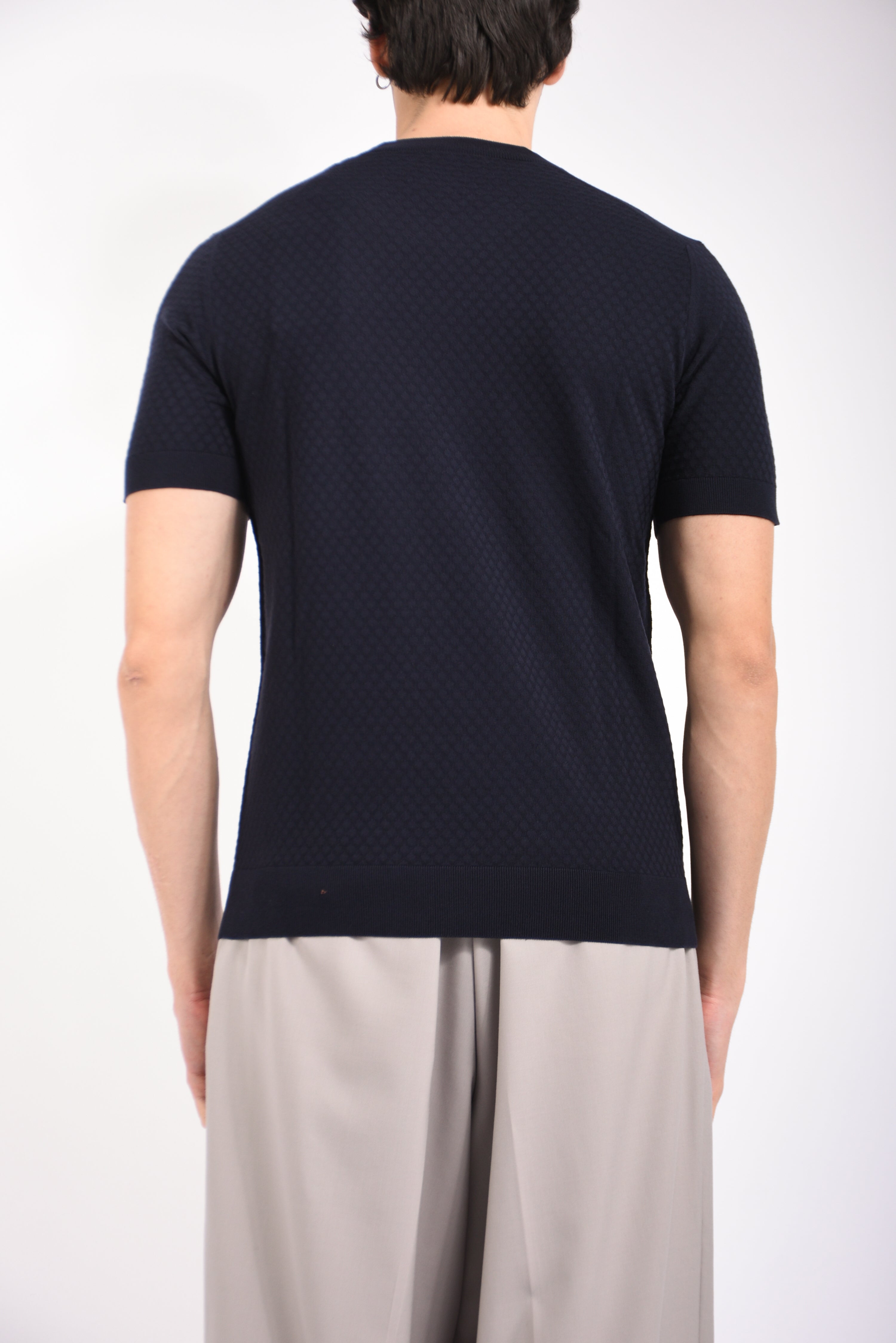 T-shirt in cotone losangato