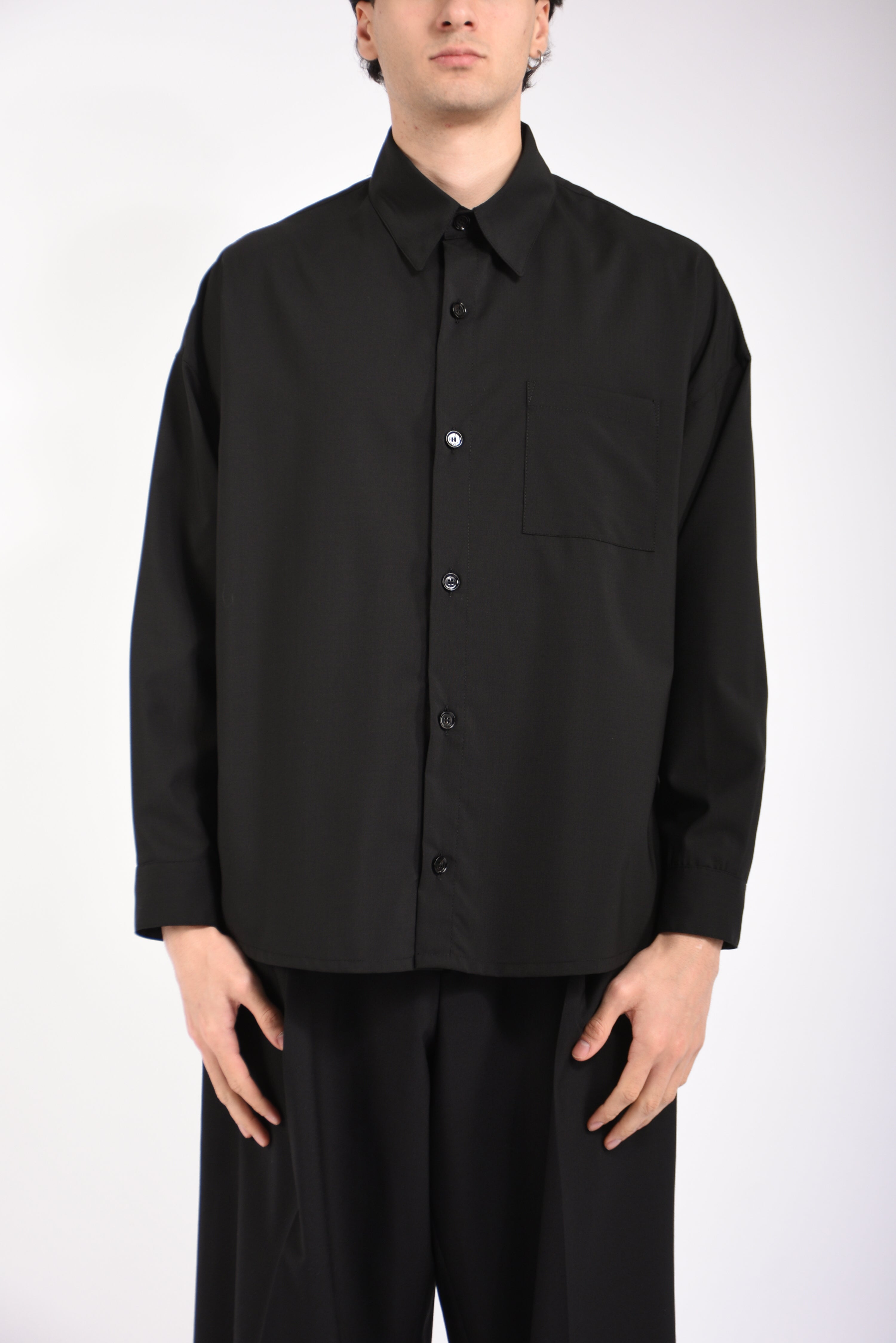 Camicia haler in fresco lana